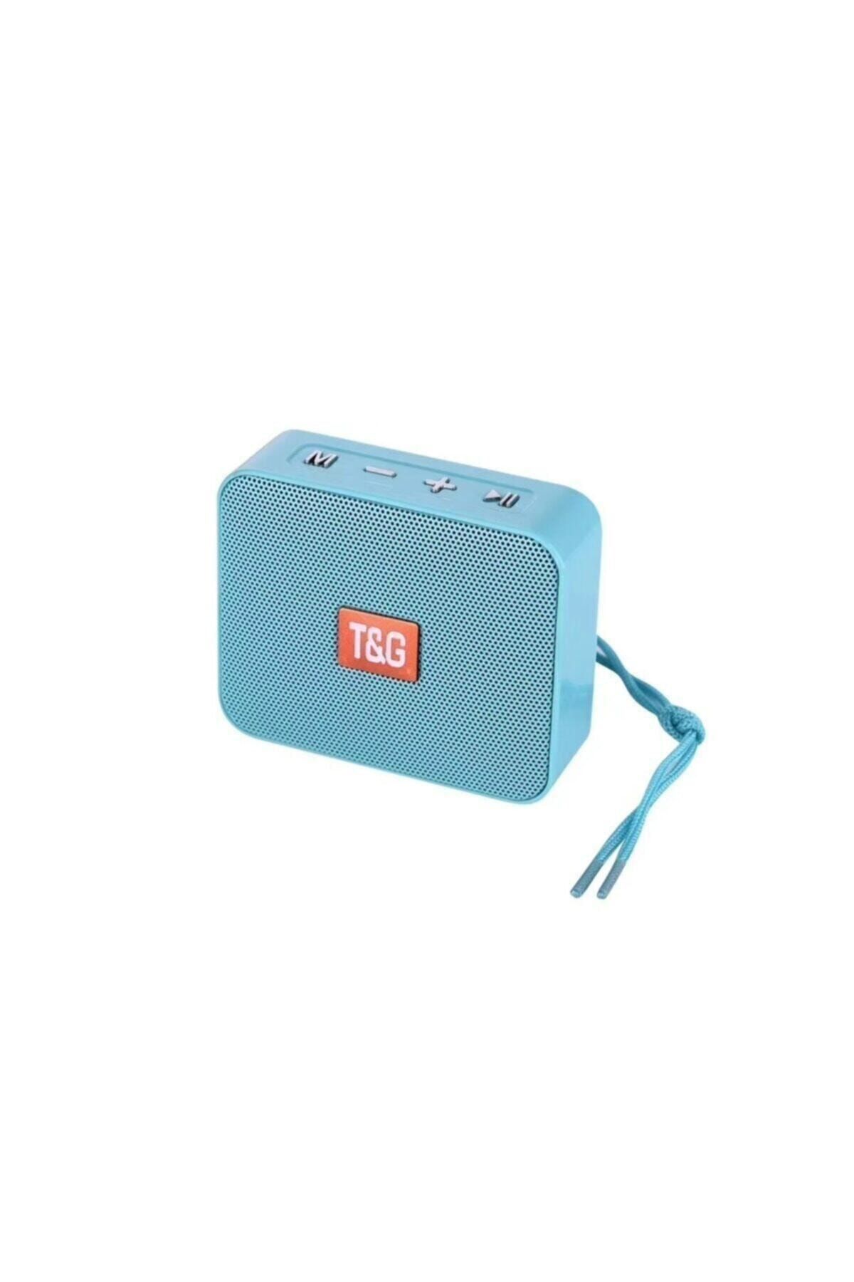 T G Bluetooth Hoparlör Kablosuz Speaker Ses Bombası 166 Açık Mavi
