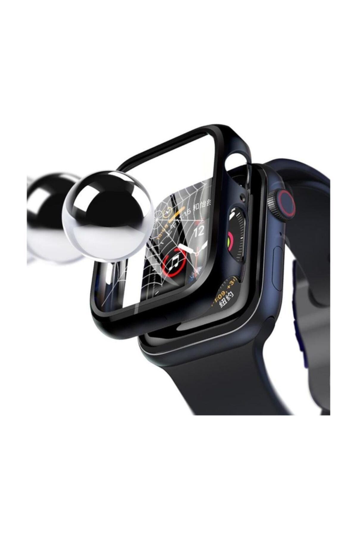Dijimedia (Apple Watch Series 4-5 44mm 360 Derece Koruma+Kırılmaz Cam