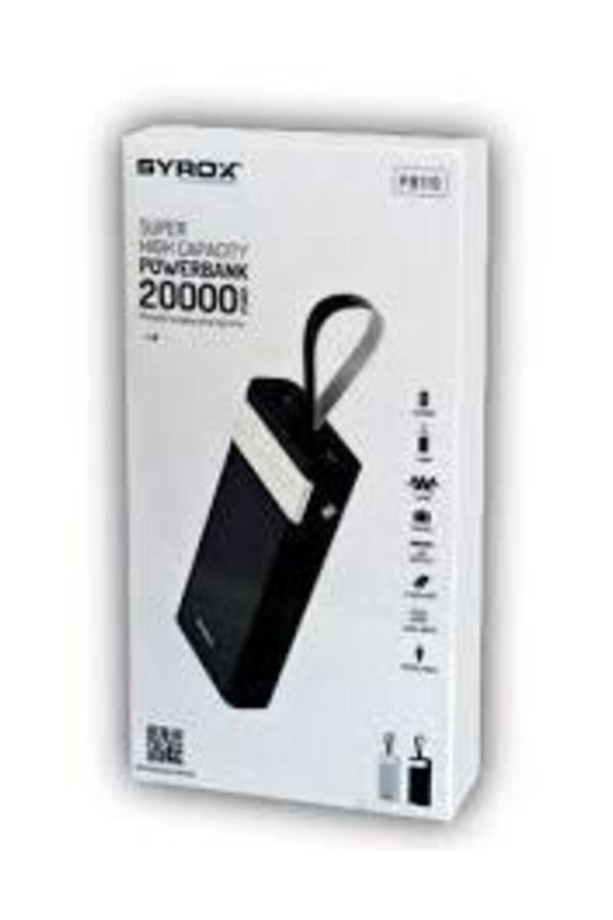 Syrox 20.000 Mah. Led Fenerli Power Bank - Syx-pb119