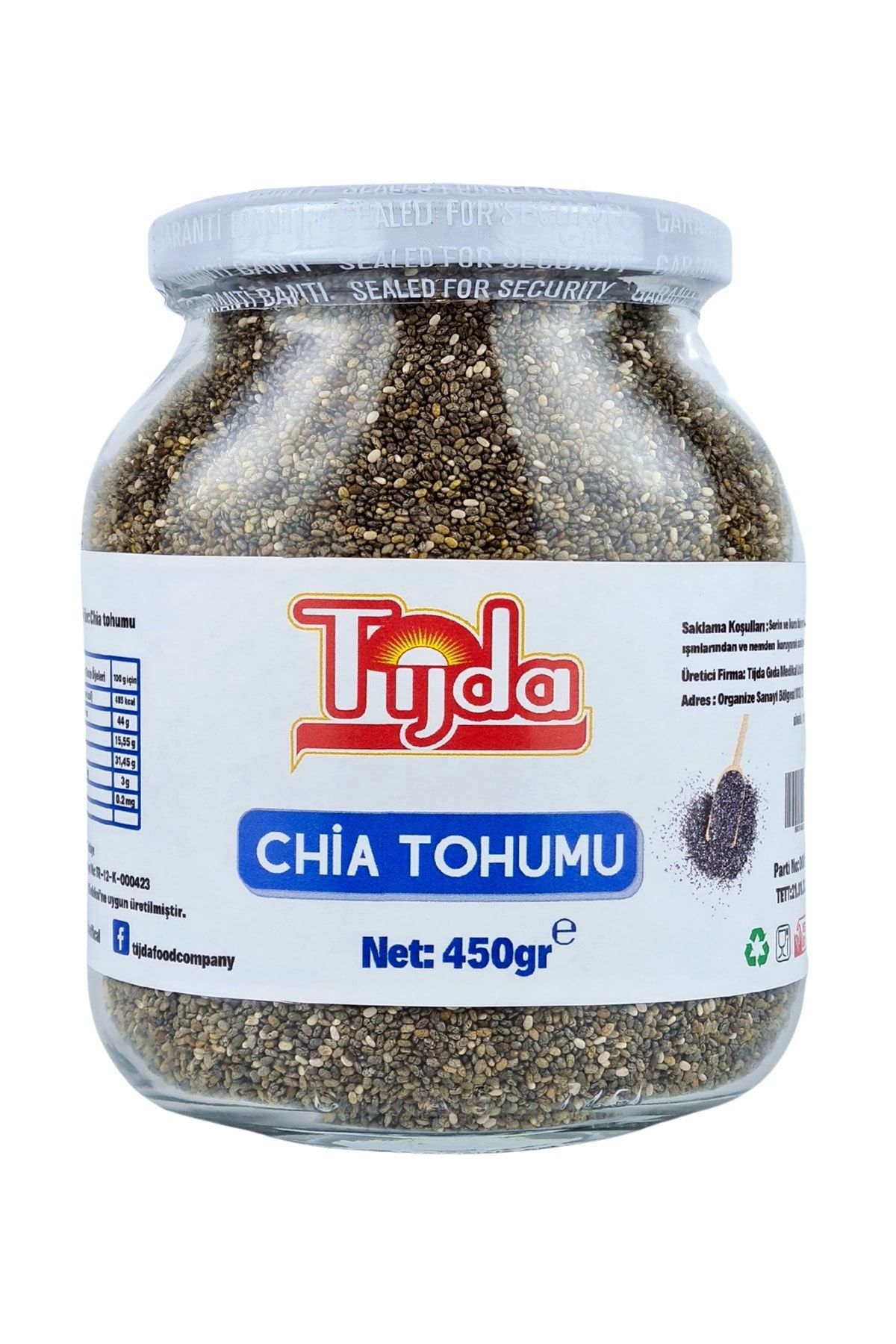 TİJDA Chia Tohumu 450 gr