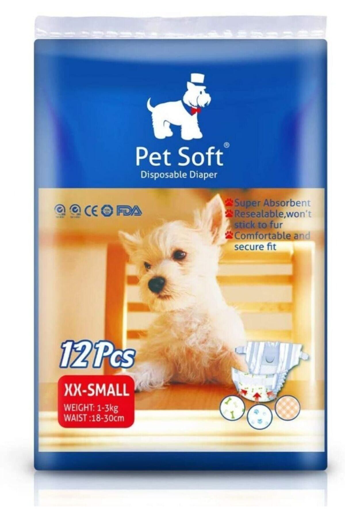 Mixpet Yclshop Pet Soft Köpek Için Alt Tuvalet Bezi Xxsmall 12 Li Paket Kx013