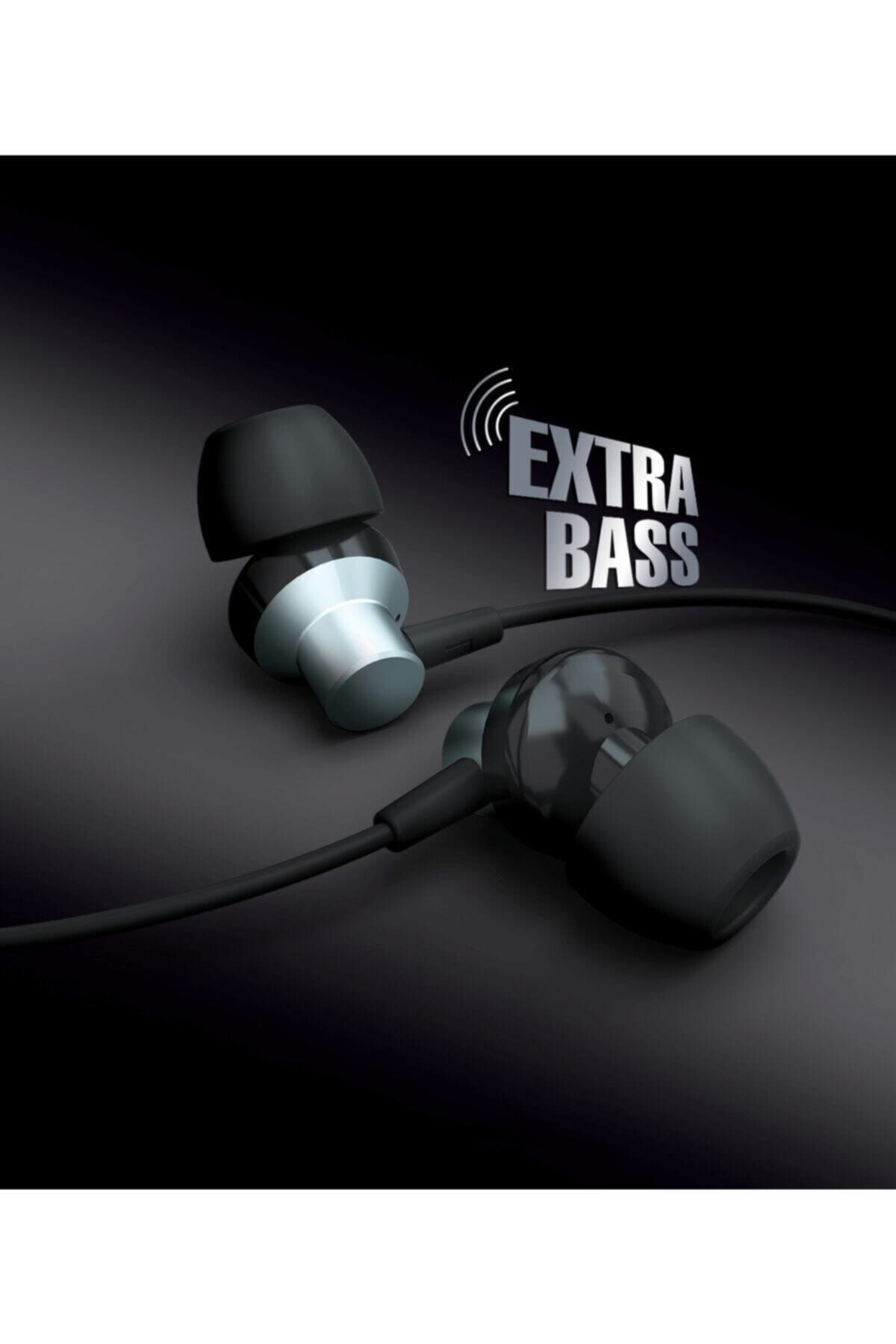 Syrox K15 Metal Extra Bass Mikrofonlu Kulak Içi Kulaklık