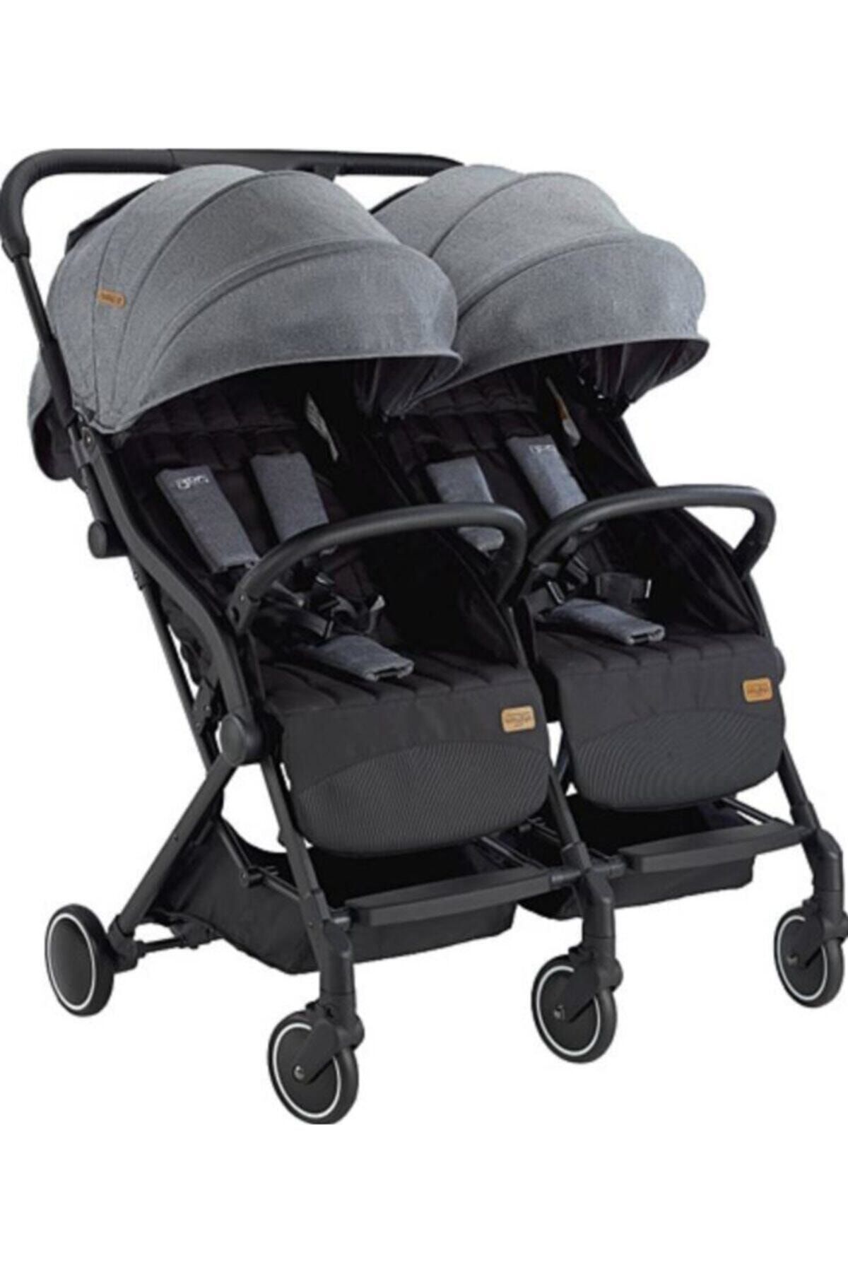Baby2Go Gri Moly Twin İkiz Bebek Arabası 2025