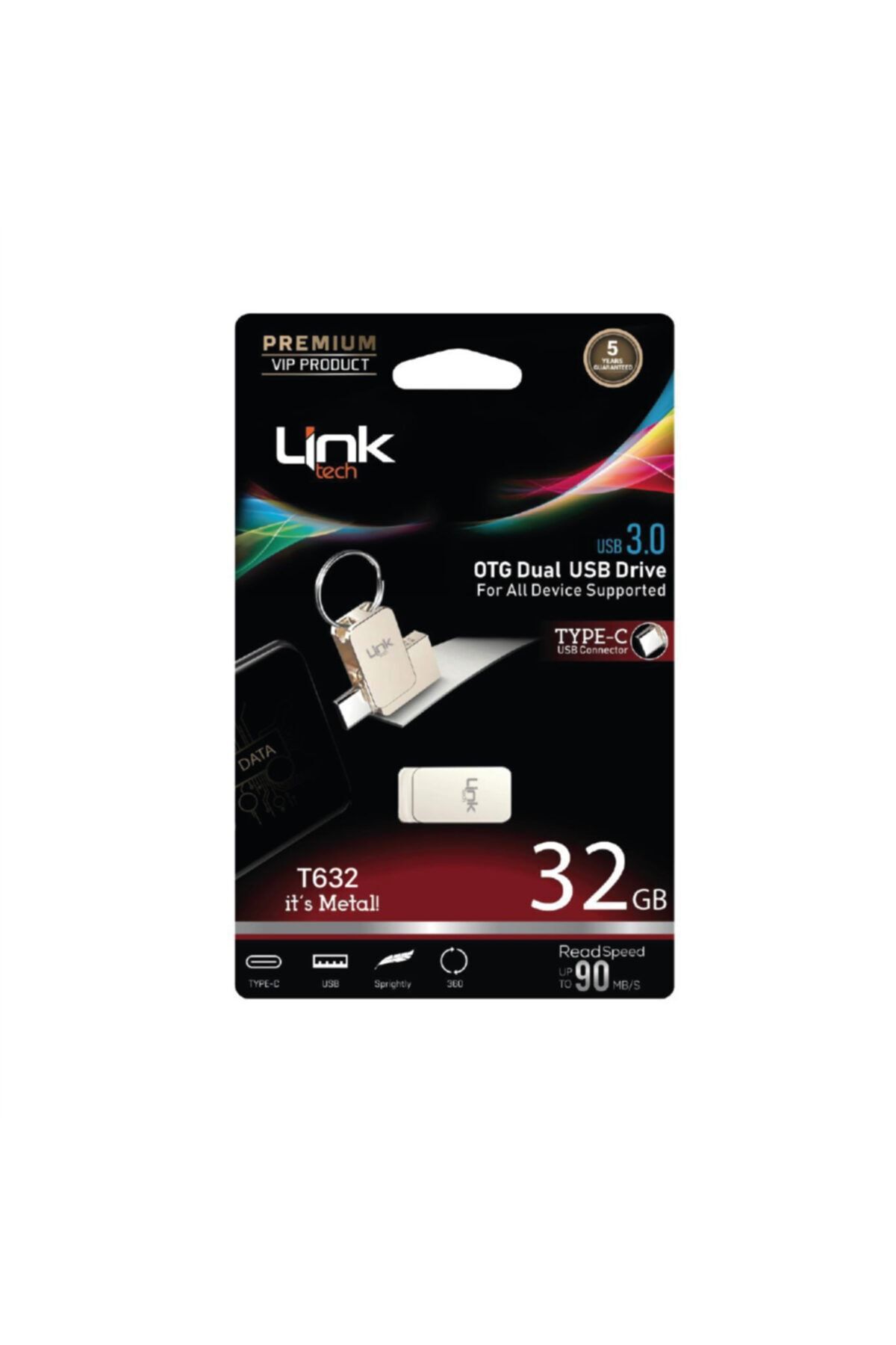 Lintech Link Tech Lof-t632 32 Gb Type-c Flash Bellek