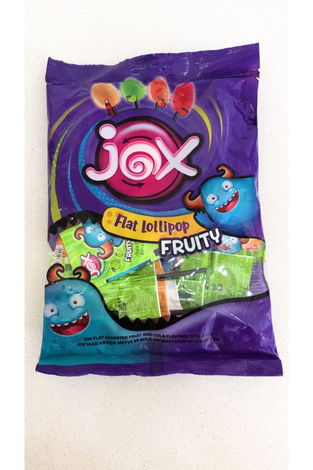 Durukan Şekerleme Jox Flat Lollipop Fruıty Şeker