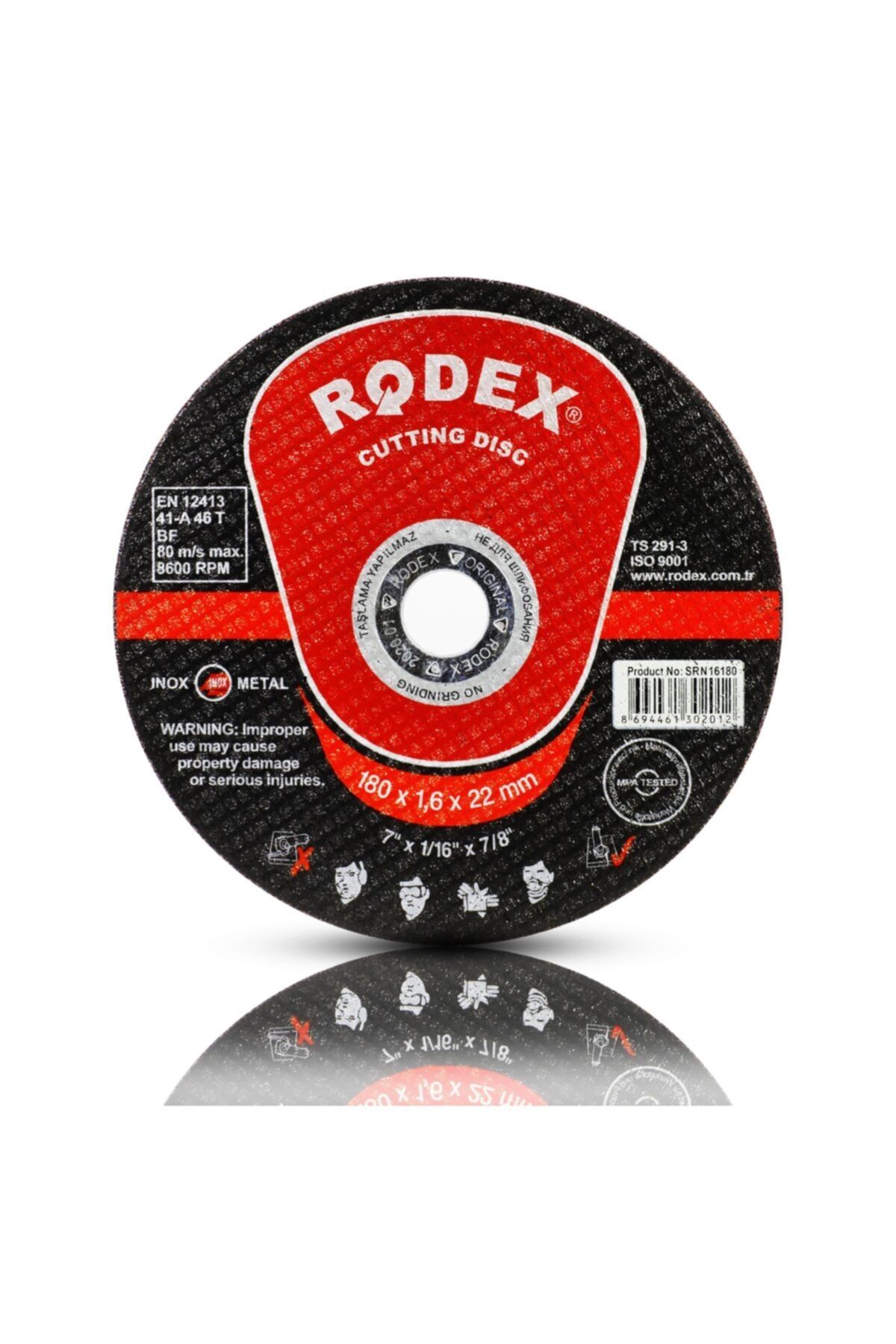 Rodex 180x1.6 Mm Spiral Taşlama Inox Metal Kesici Kesme Taş Diski
