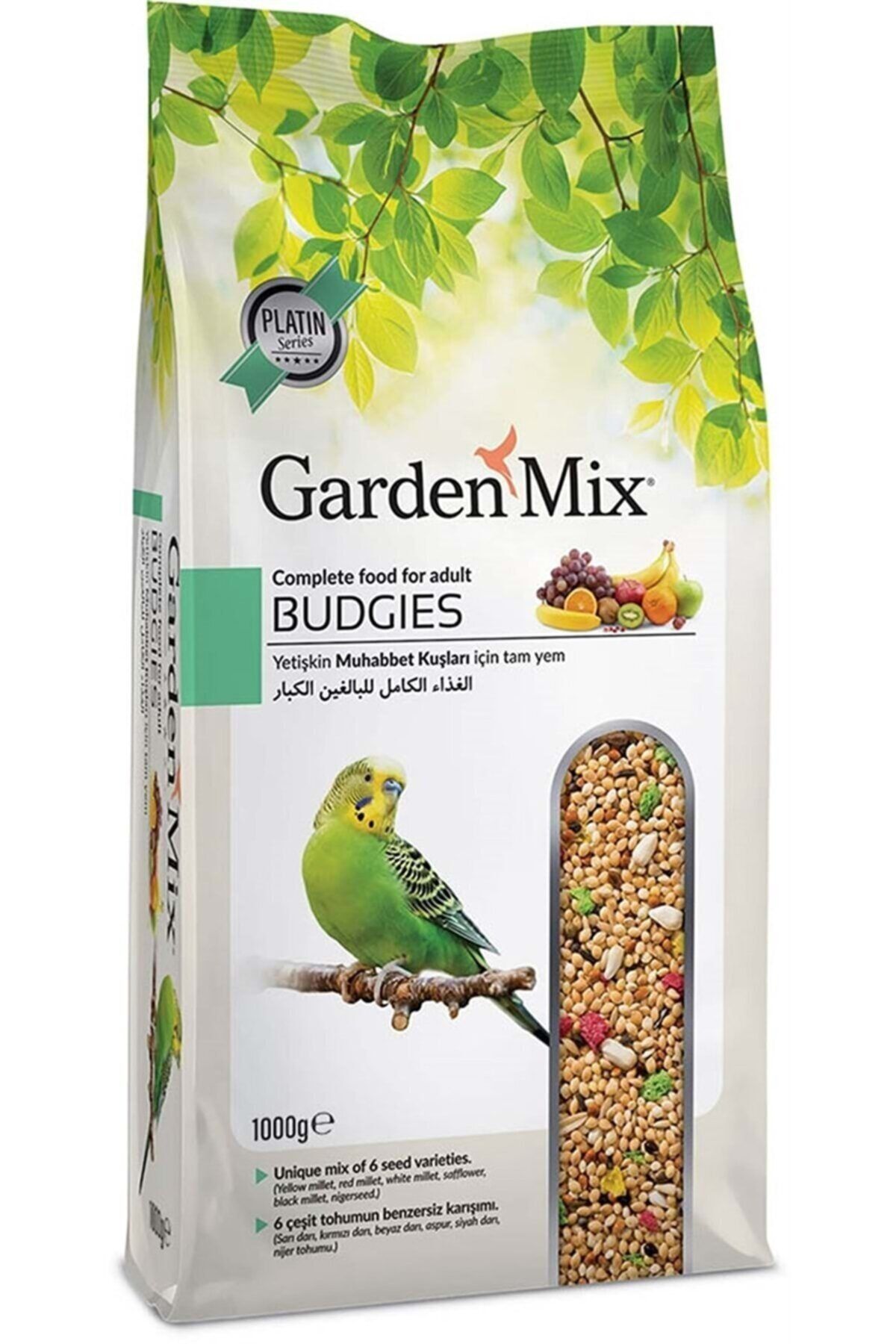 Gardenmix Garden Mix Platin Meyveli Muhabbet Kuşu Yemi 1kg
