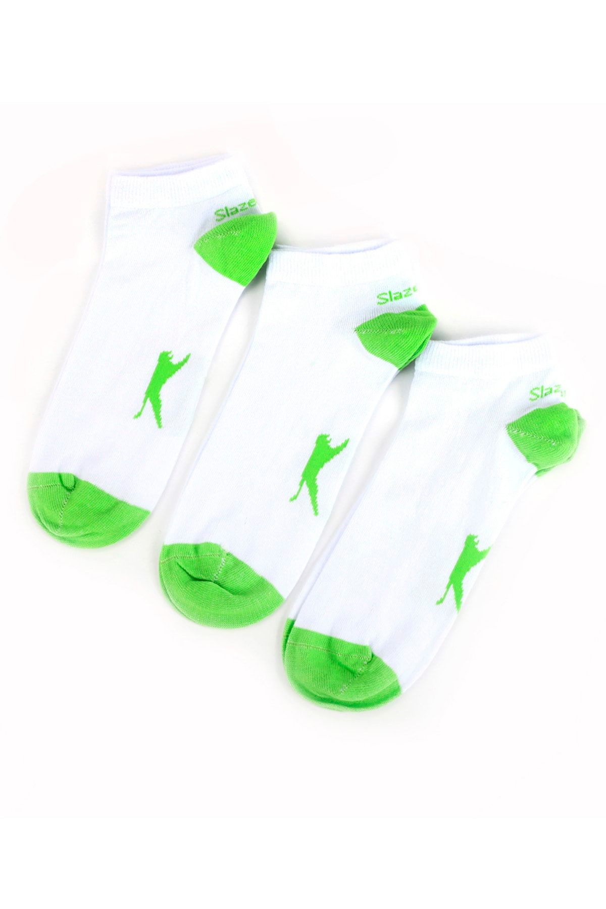 Slazenger Jackıe 3lü Erkek Çorap Beyaz Yeşil