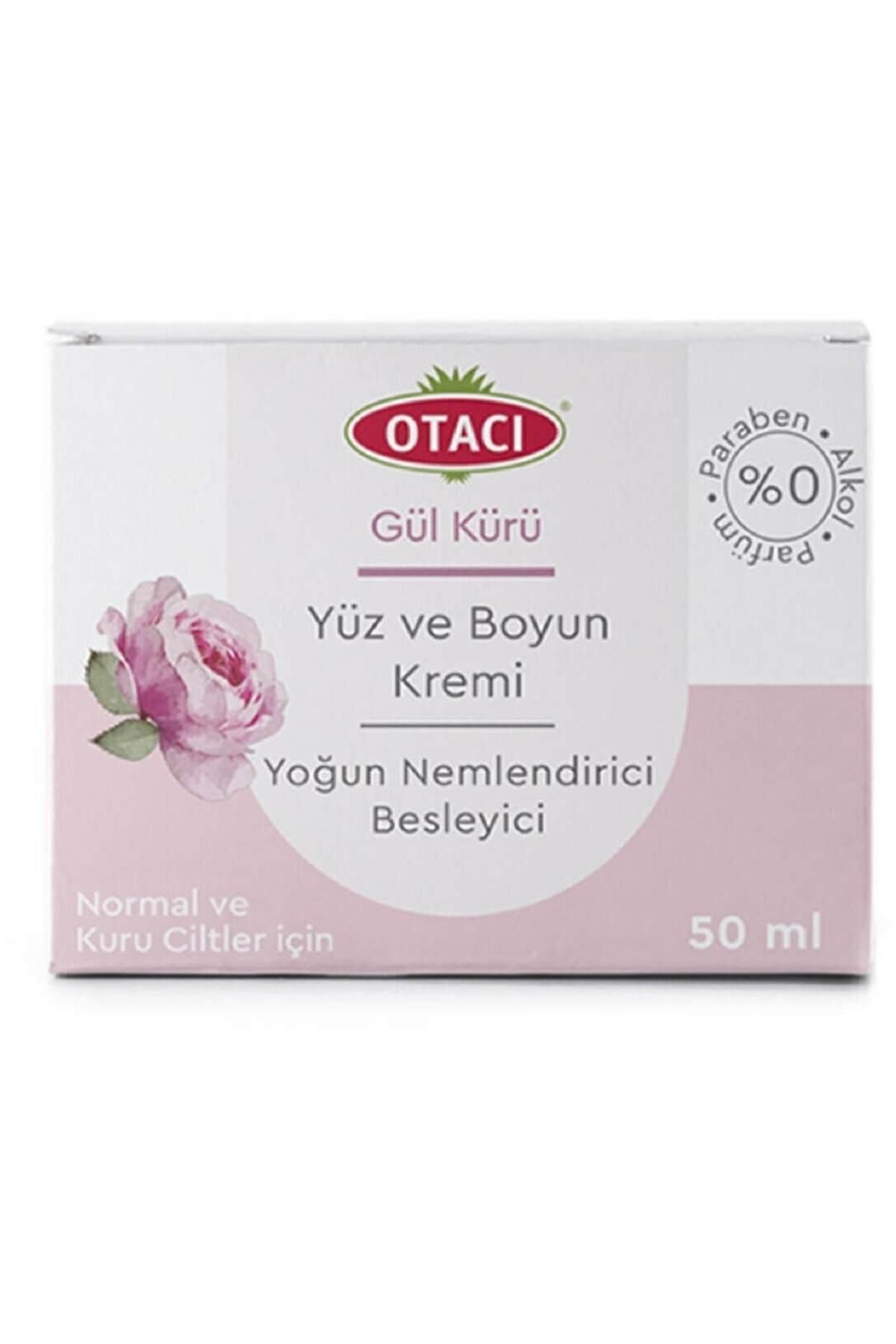 Otacı Kuru Yüz Ve Boyun Kremi Gül Kürü 50 ml   El Kremi