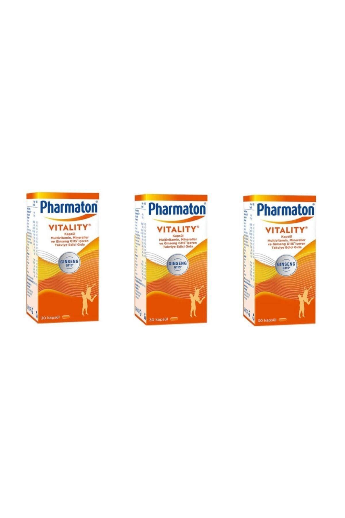 Pharmaton Vitality 30 Kapsül 3 Adet Skt 2022