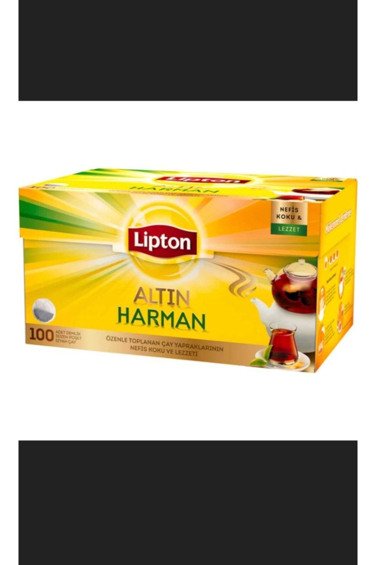 Lipton Altın Harman Demlik Poşet Çay 100'lü 6 Paket