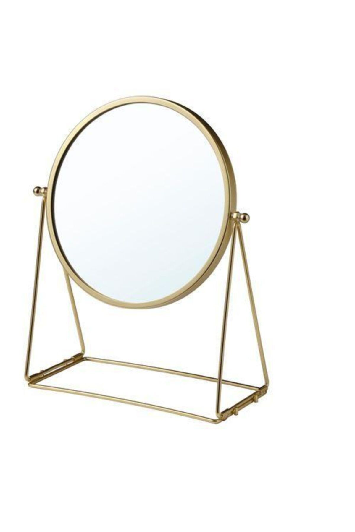 cousinss Çift Taraflı Büyüteçli Ayna Çap: 17 Cm Ayaklı Makyaj Aynası Masa Aynası Kaliteli