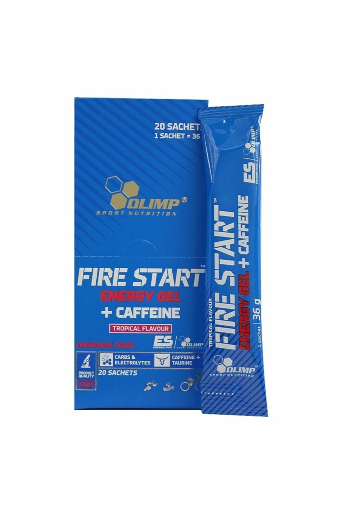 Olimp Fire Start Energy Gel + Caffeine 36 Gr 20 Saşe