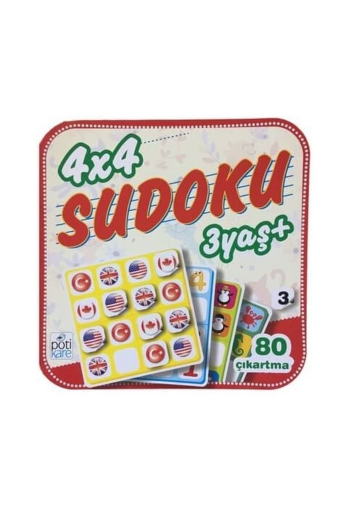 Dikkat Atölyesi Yayınları 3 Yaş Çıkartmalı Sudoku 3