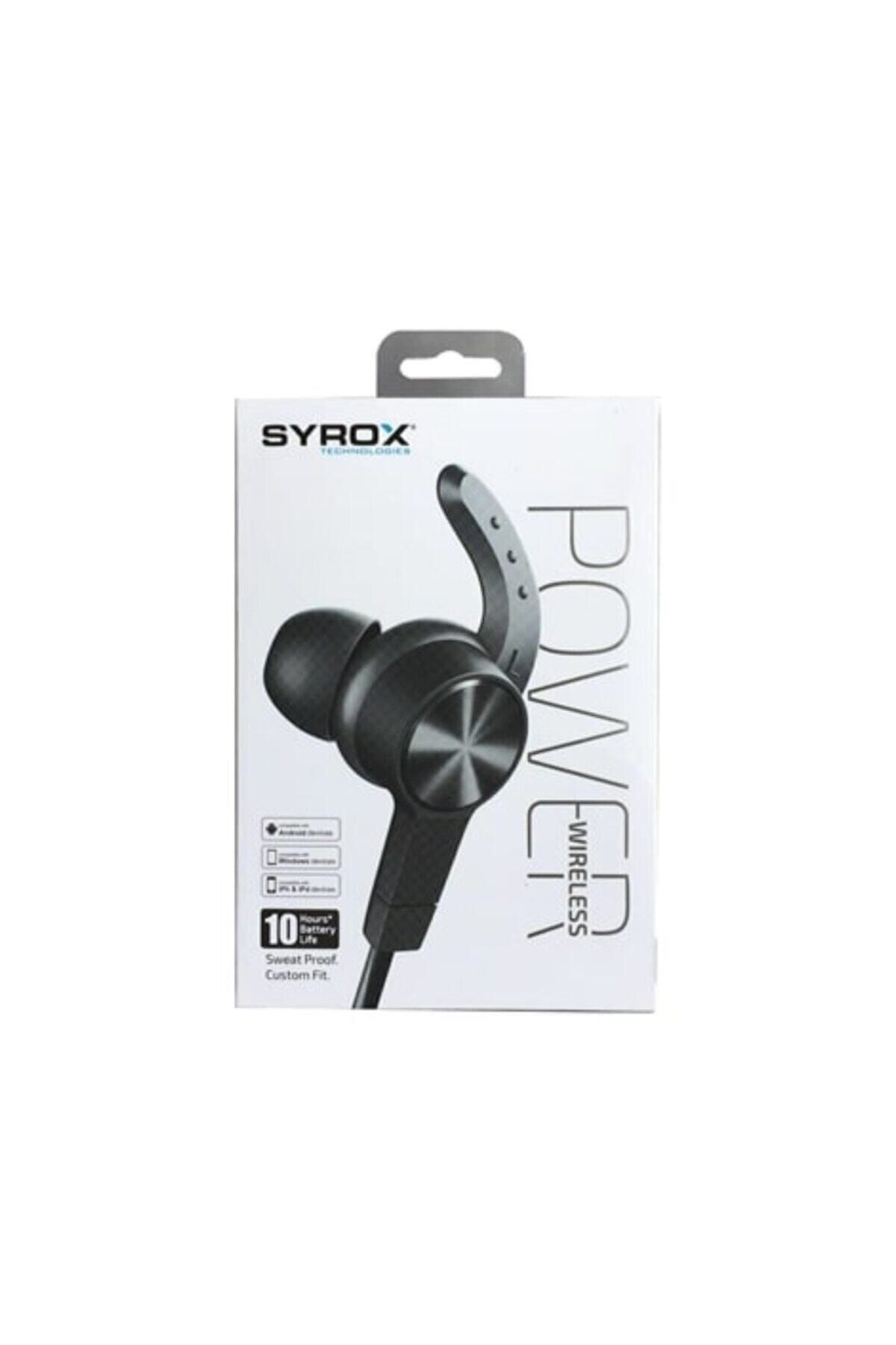 Syrox Bluetooth'lu Mıknatıslı Kulak Içi Spor Kulaklık Çift Bataryalı (Syx-s32) Siyah Renk