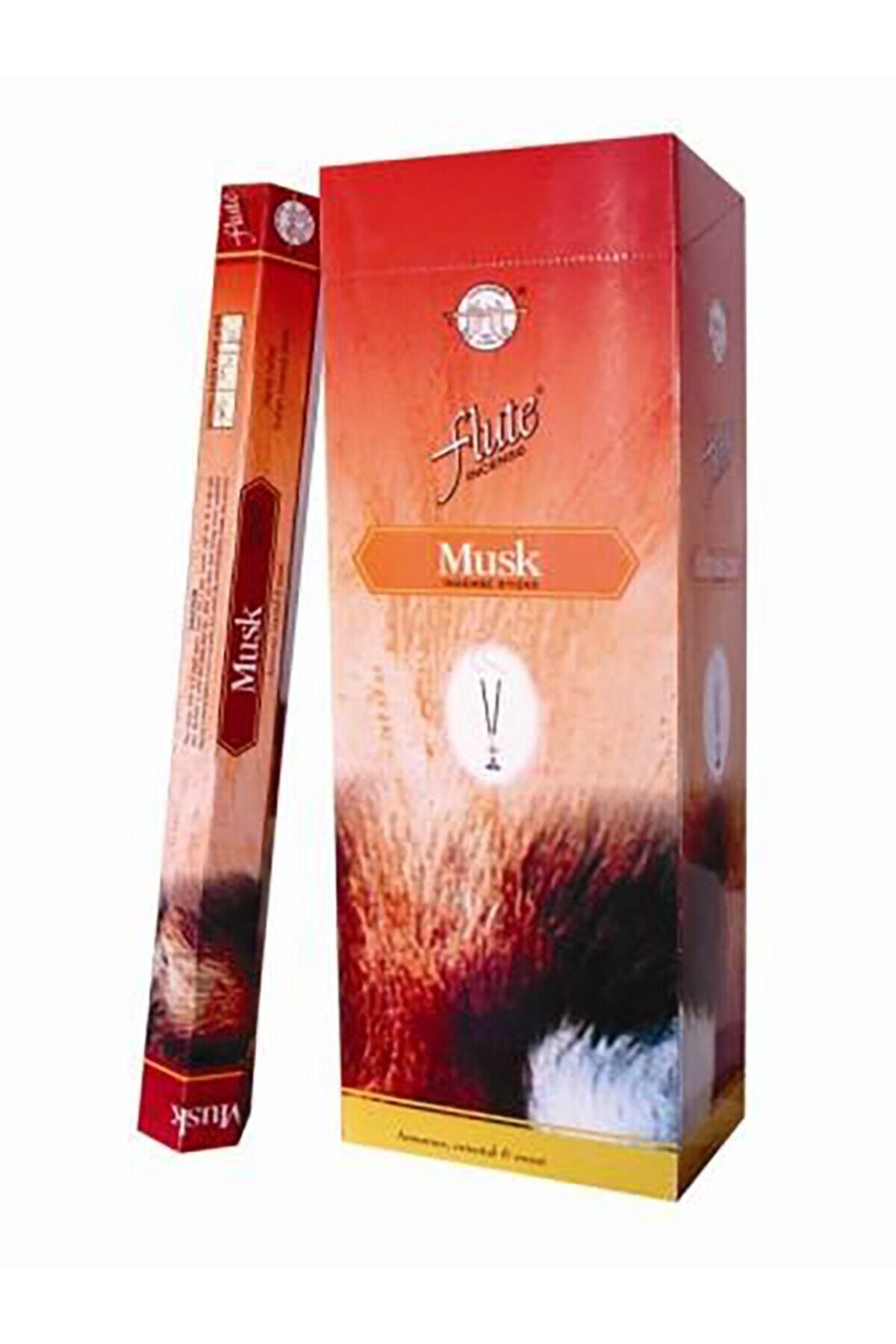 BAZAAR 4 Flute Incense Sticks Musk Misk 20 Adet Çubuk Tütsü