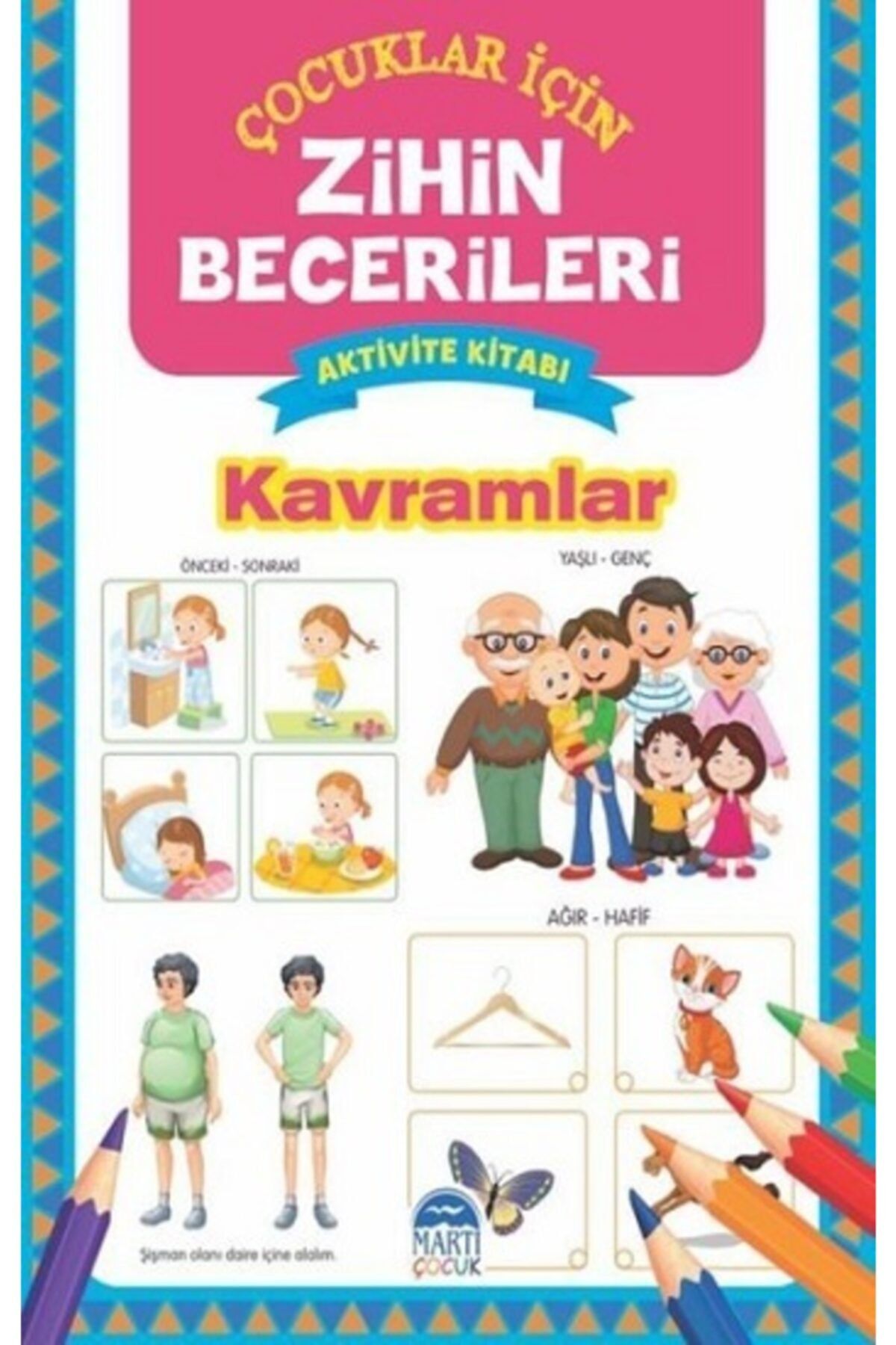 Martı Çocuk Yayınları Kavramlar - Çocuklar Için Zihin Becerileri Aktivite Kitabı-namaz Tesbihatı Hediyeli