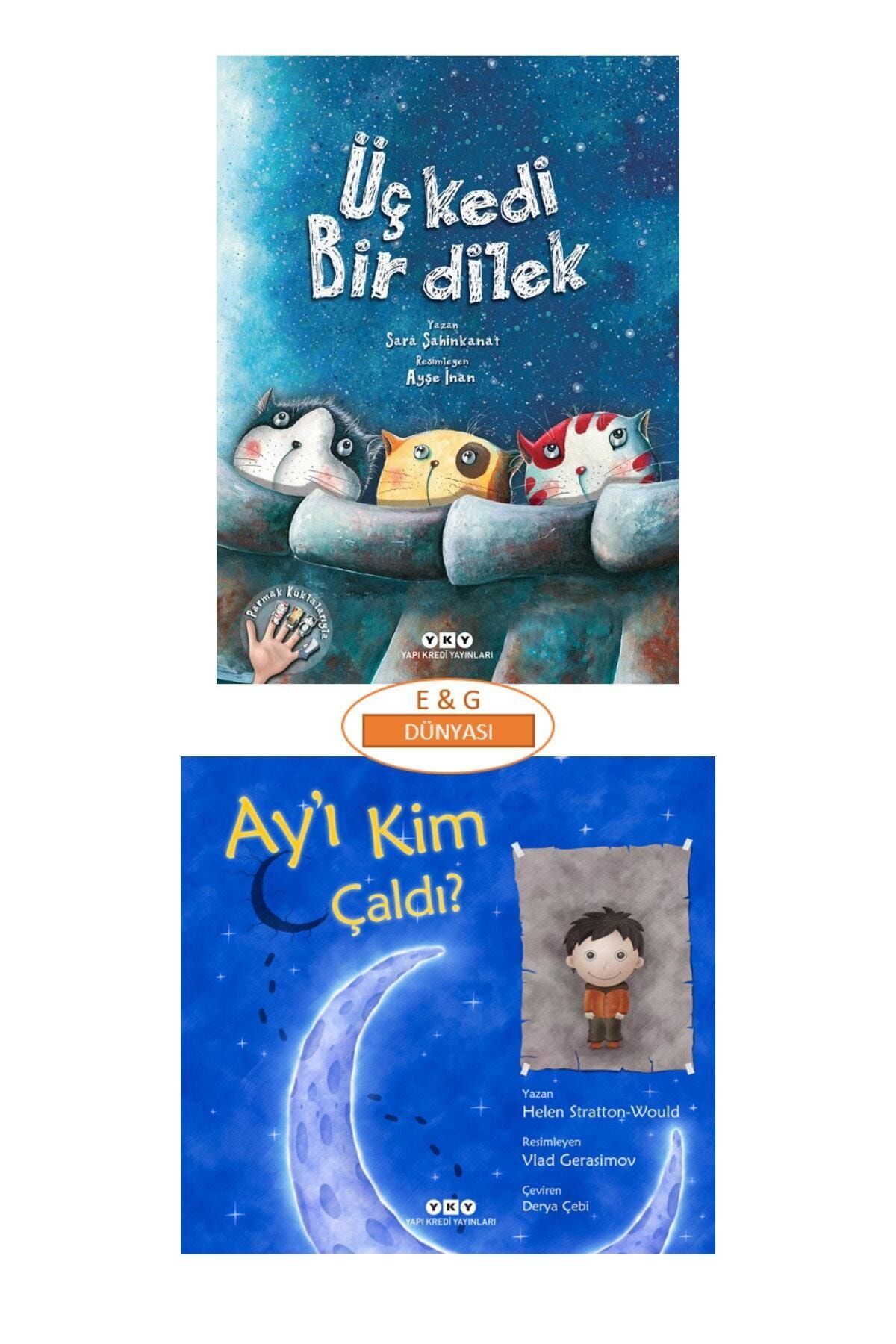 Yapı Kredi Yayınları Üç Kedi Bir Dilek + Ay'ı Kim Çaldı 2'li Set