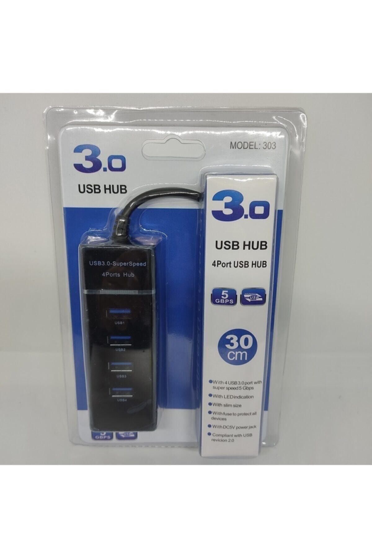 ACL 4 Port Usb 3.0 Hub Çoğaltıcı Çoklayıcı Çoklama 303 Siyah