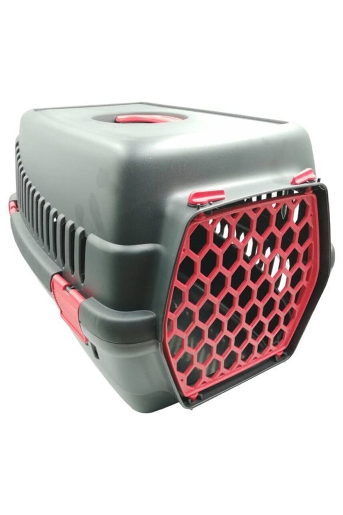 Şenyayla Plastik Evcil Hayvan Taşıma Kafesi (49X35X32) - Kırmızı