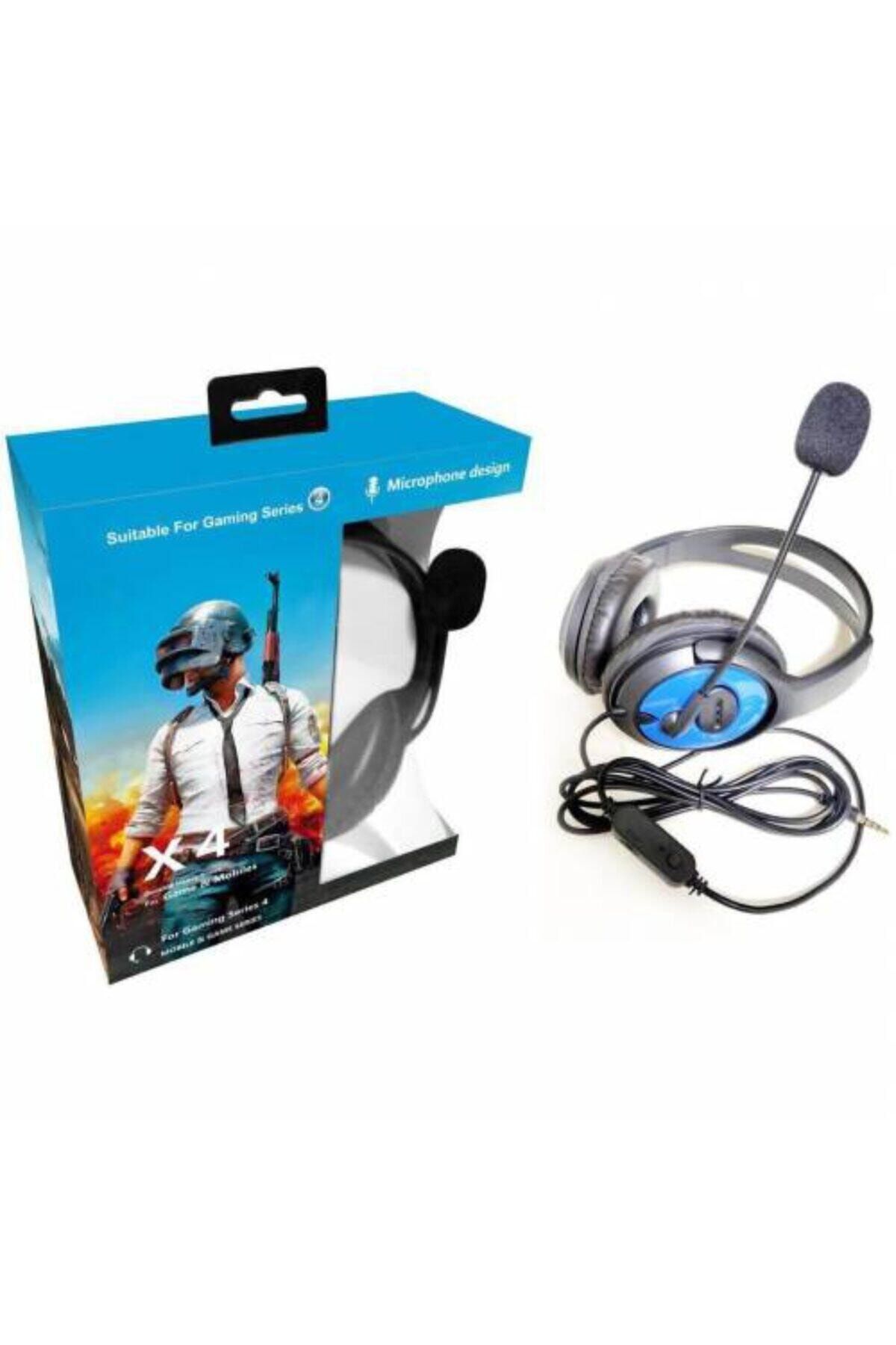 teknosepetim Kulak Üstü Gaming Oyuncu Mikrofonlu Kulaklık Profesyonel Kulaklık Yumuşak Ped Laptop Ps4 Eba