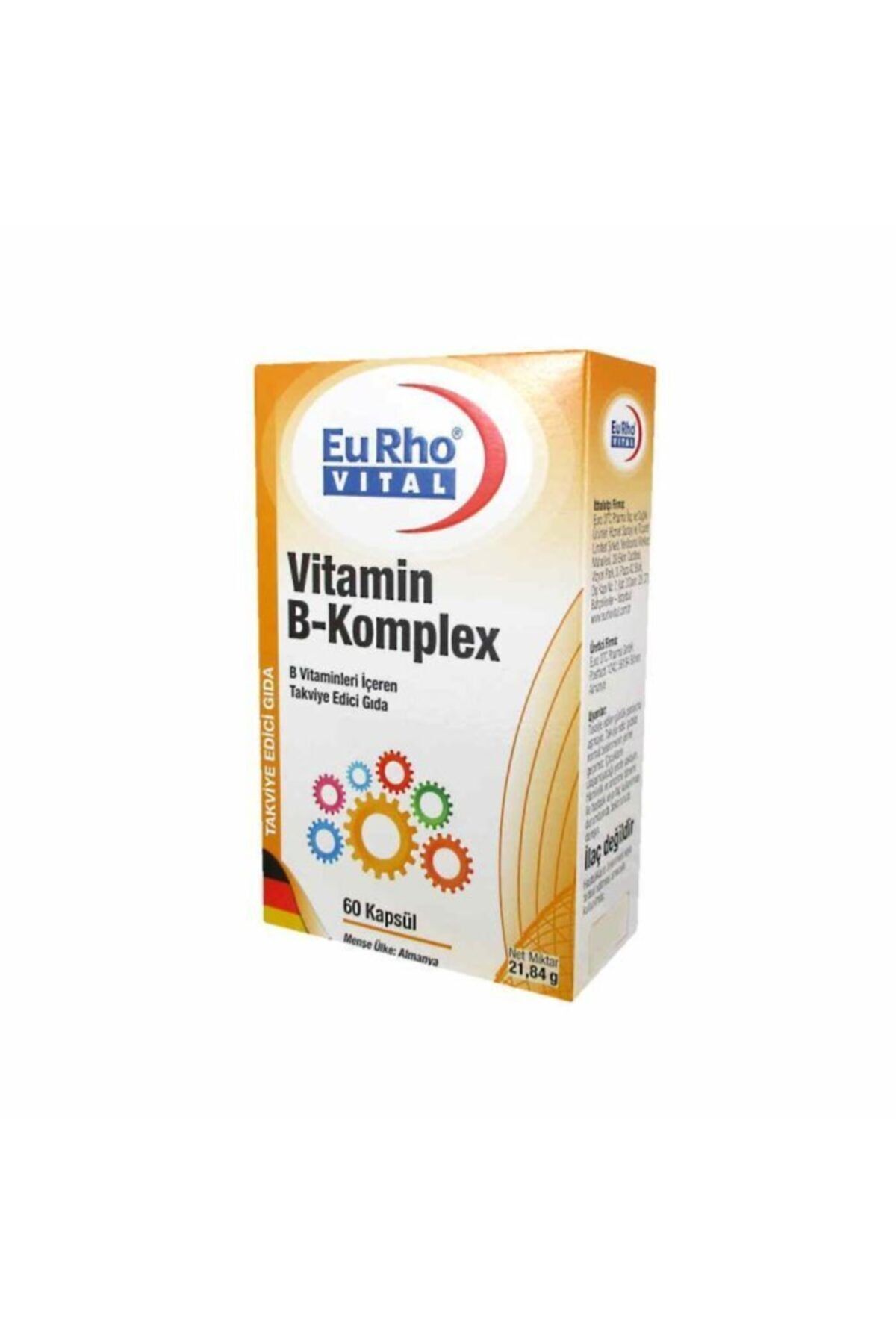 Eurho Vital Vitamin B-komplex 60 Kapsül