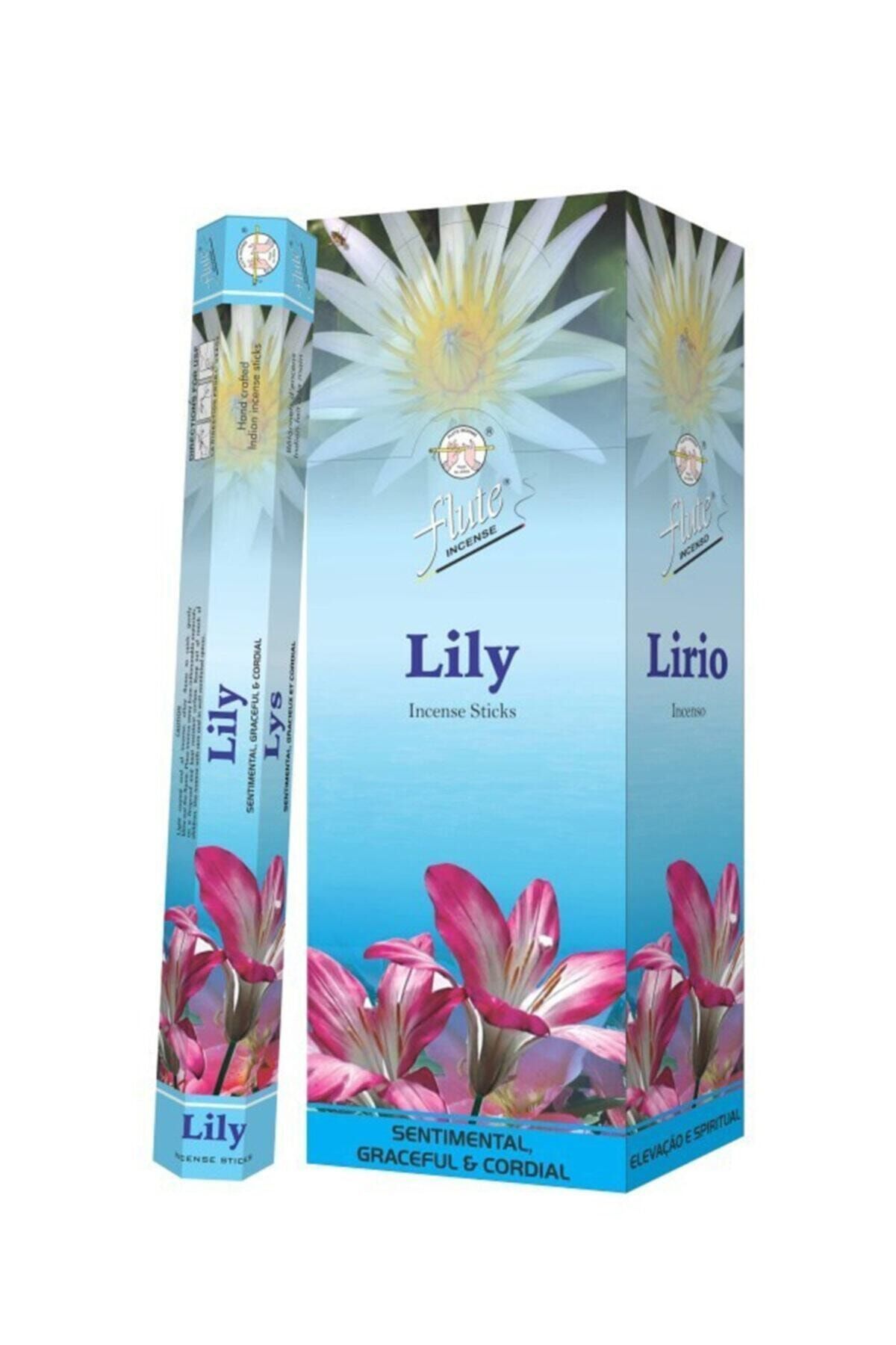 BAZAAR 4 Flute Incense Sticks Lily Zambak 20 Adet Çubuk Tütsü