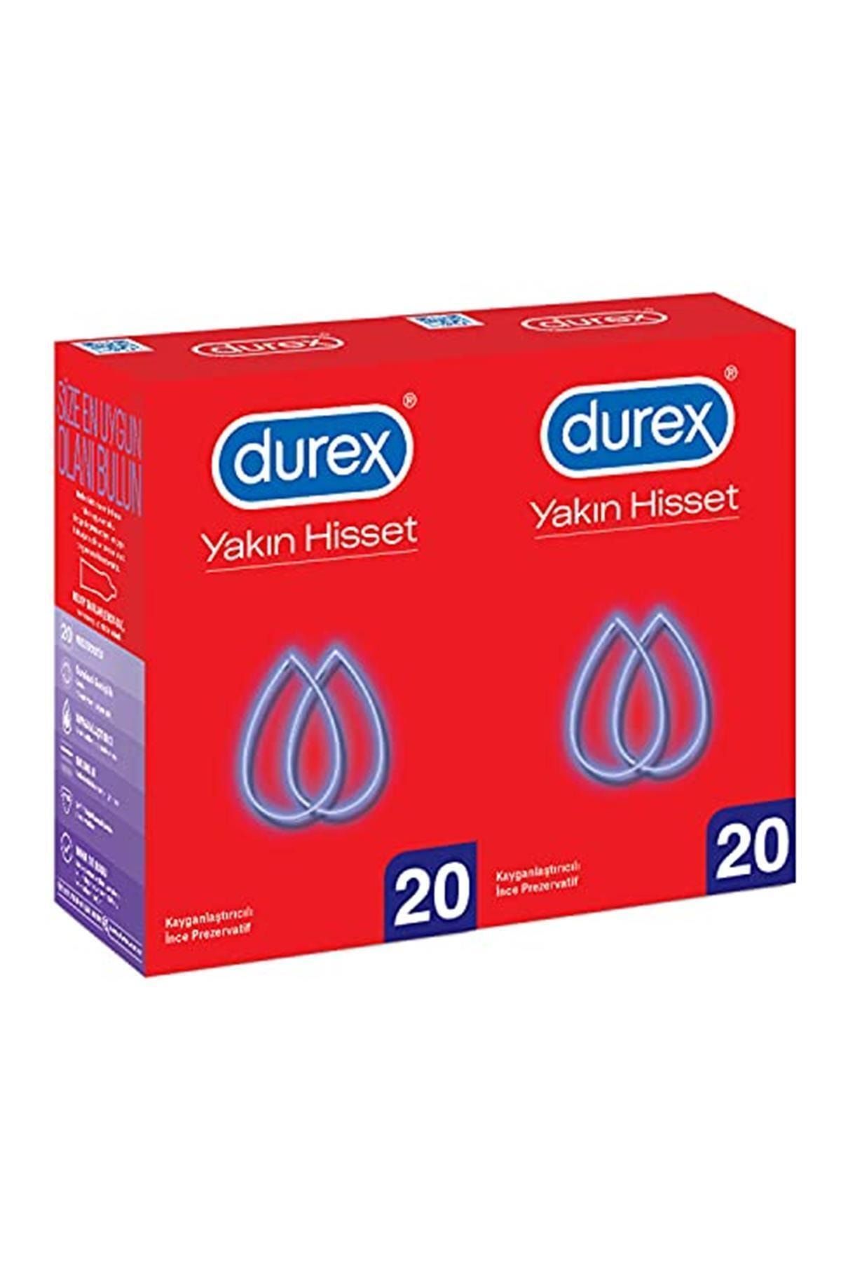 Durex Yakın Hisset Ince Prezervatif, 40'lı Ekonomik Avantaj Paket