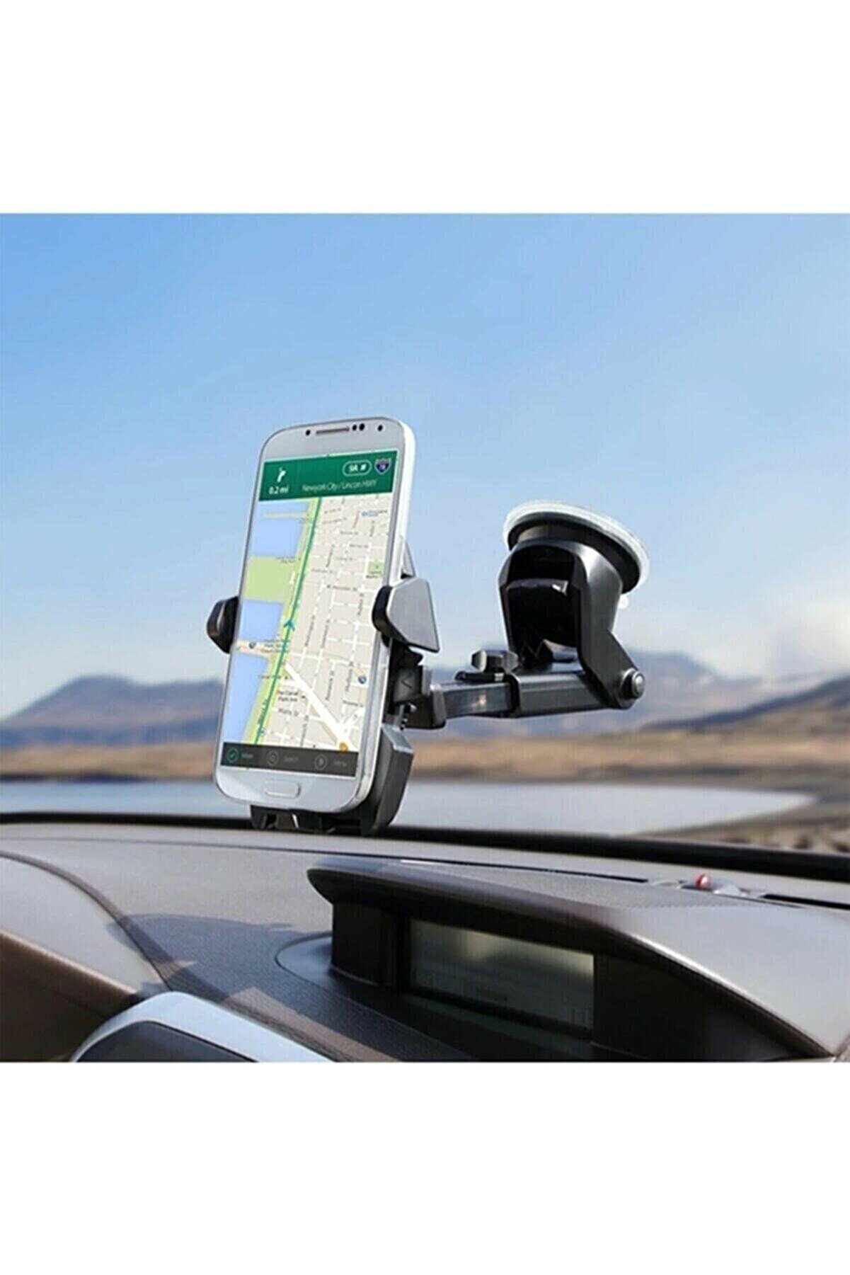 MegaStok Oto 360 Ayarlanabilir Araba Telefon Tutucu Ultra Araç Içi Telefon Akrobat Tutucu
