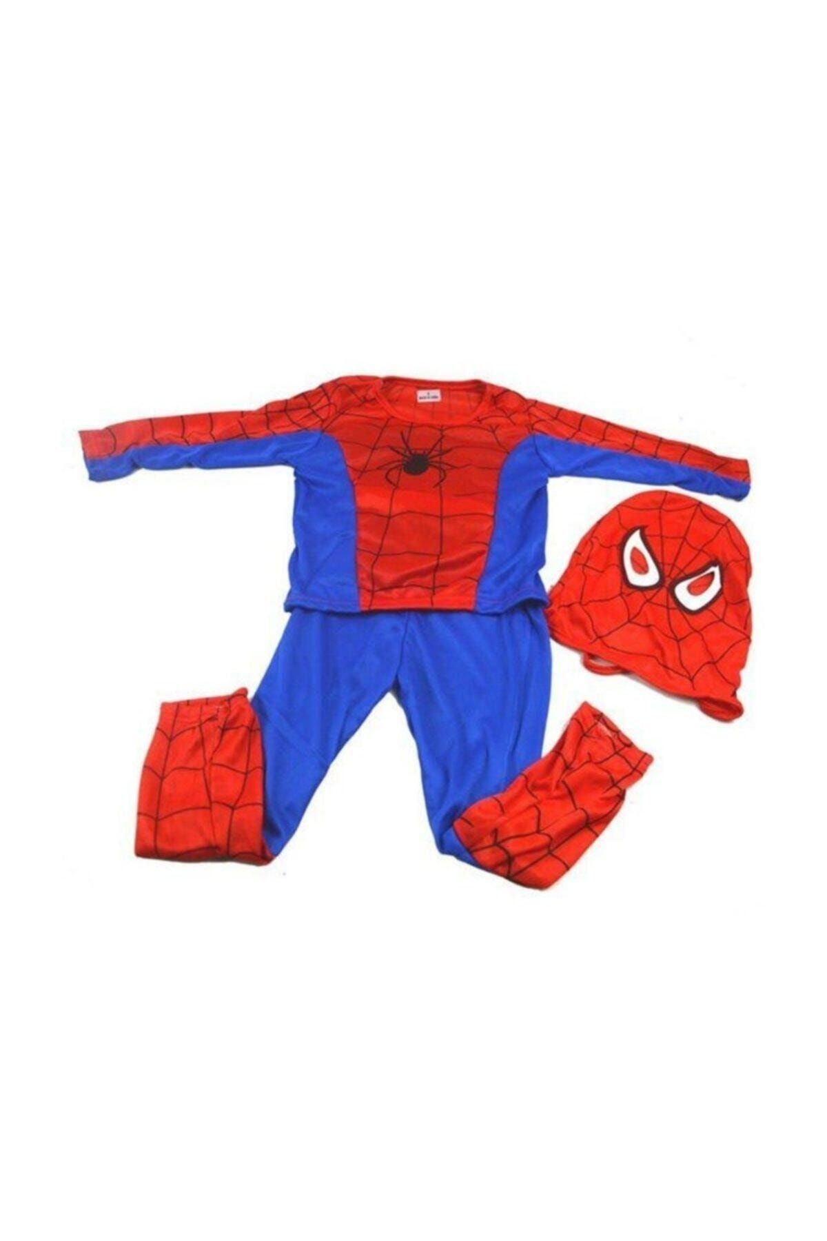 Evistro Spiderman Örümcek Adam Çocuk Kostümü M Beden 5-7 Yaş