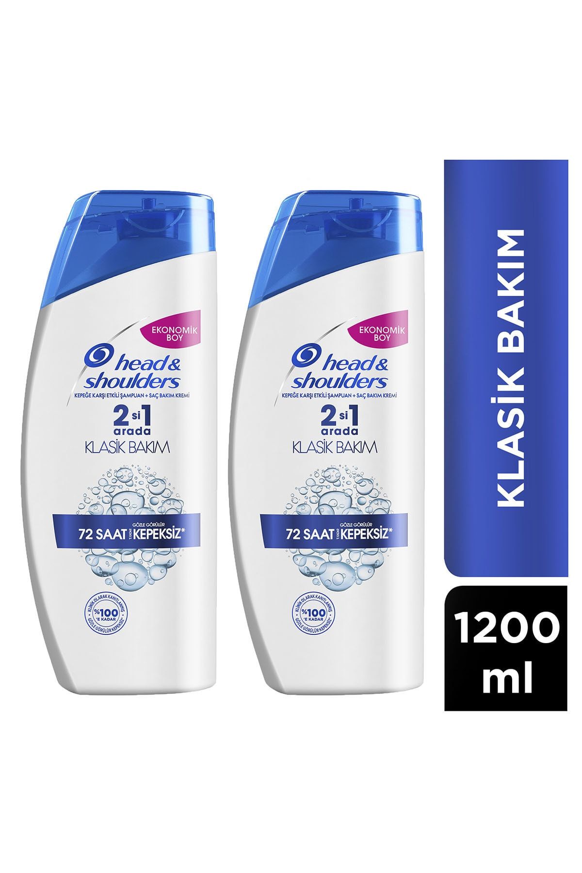 Head And Shoulders Klasik Bakım 2si 1 Arada Kepeğe Karşı Etkili Şampuan 600 ml X 2 Adet