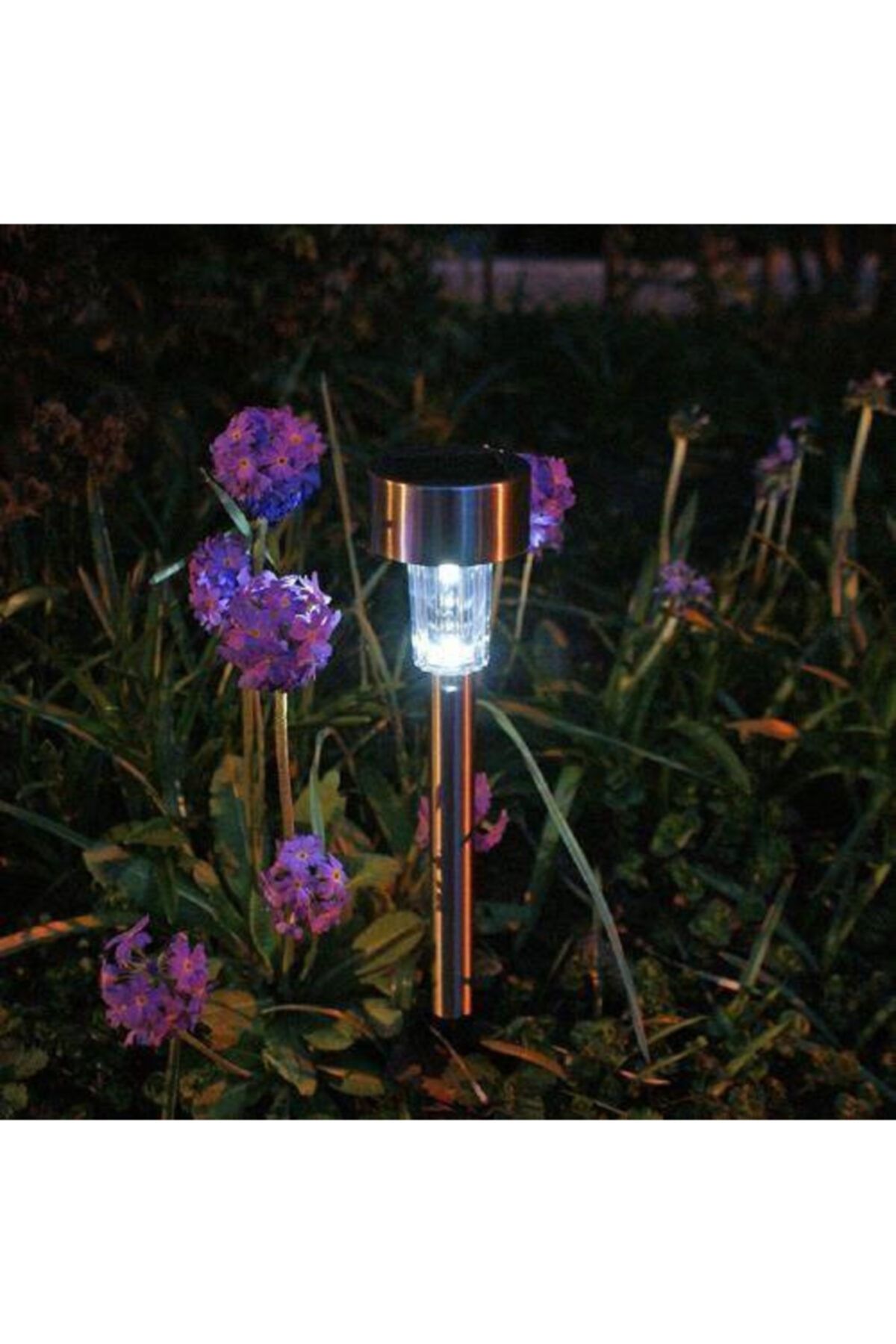 FırsatVar 2 Adet Güneş Enerjili Şarjlı Dekoratif Bahçe Gece Lambası Işık Aydınlatma