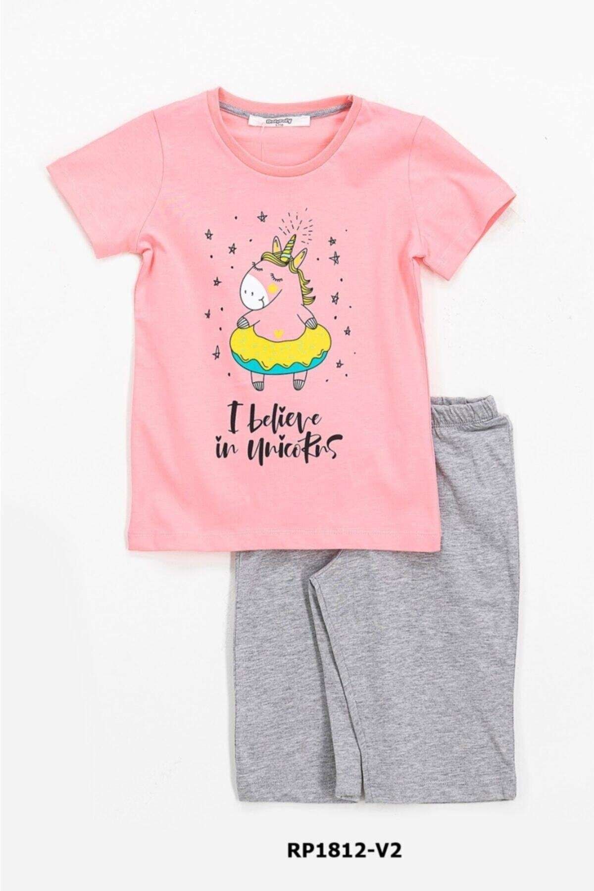 Rolypoly Kız Çocuk Pembe Pijama Takım