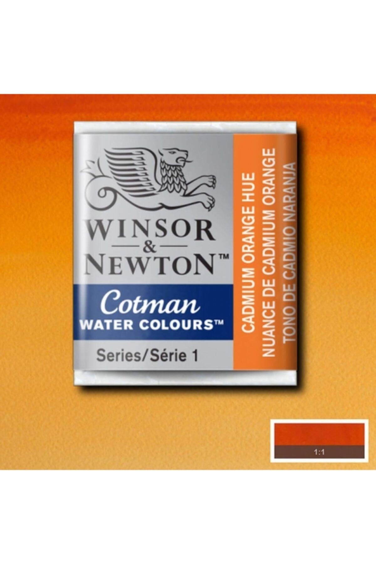 Winsor Newton Cotman Sulu Boya Yarım Tablet - Cadmium Orange Hue 090