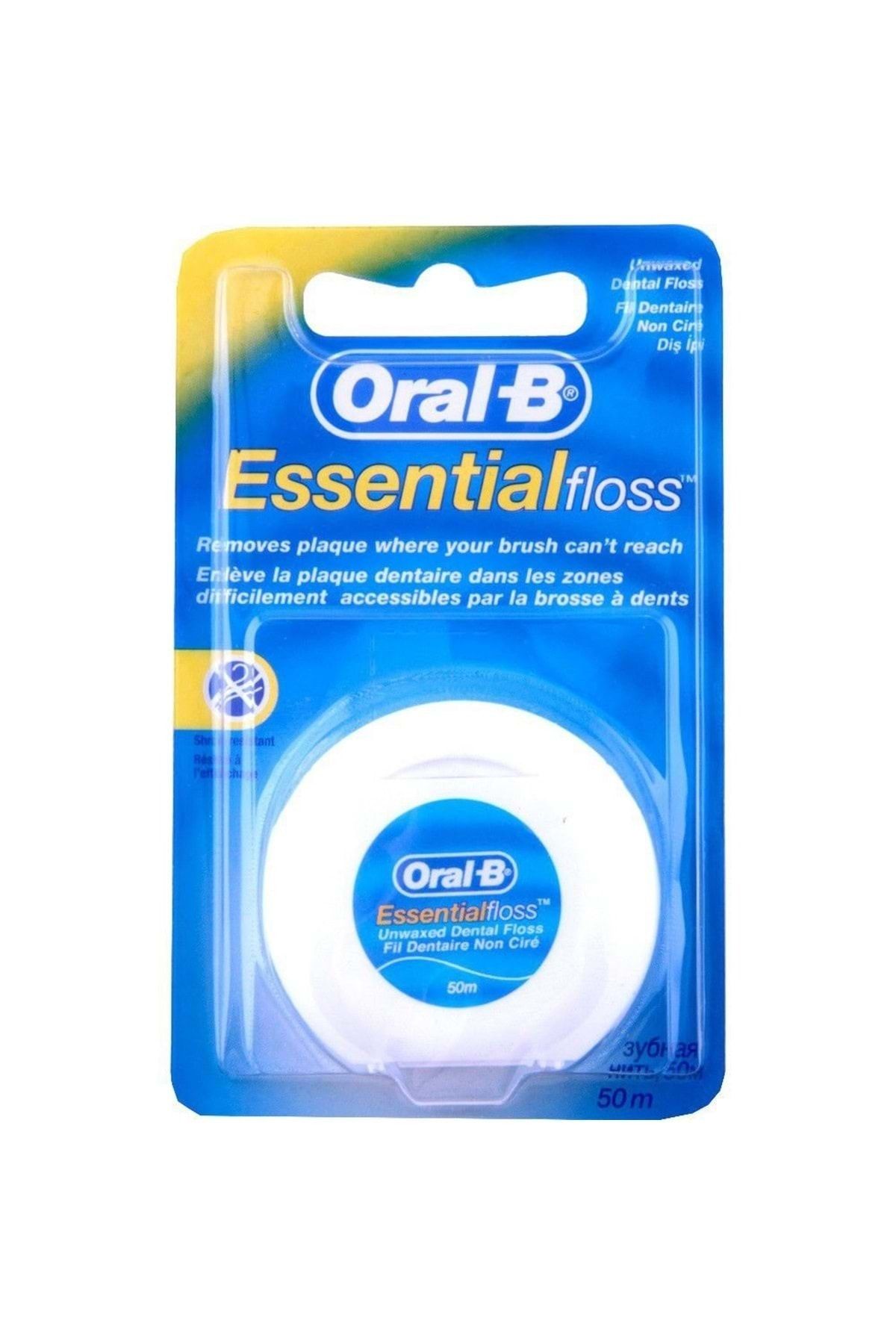 Oral-B Essential Floss Diş Ipi 50 Metre - Unwaxed Özel Seri