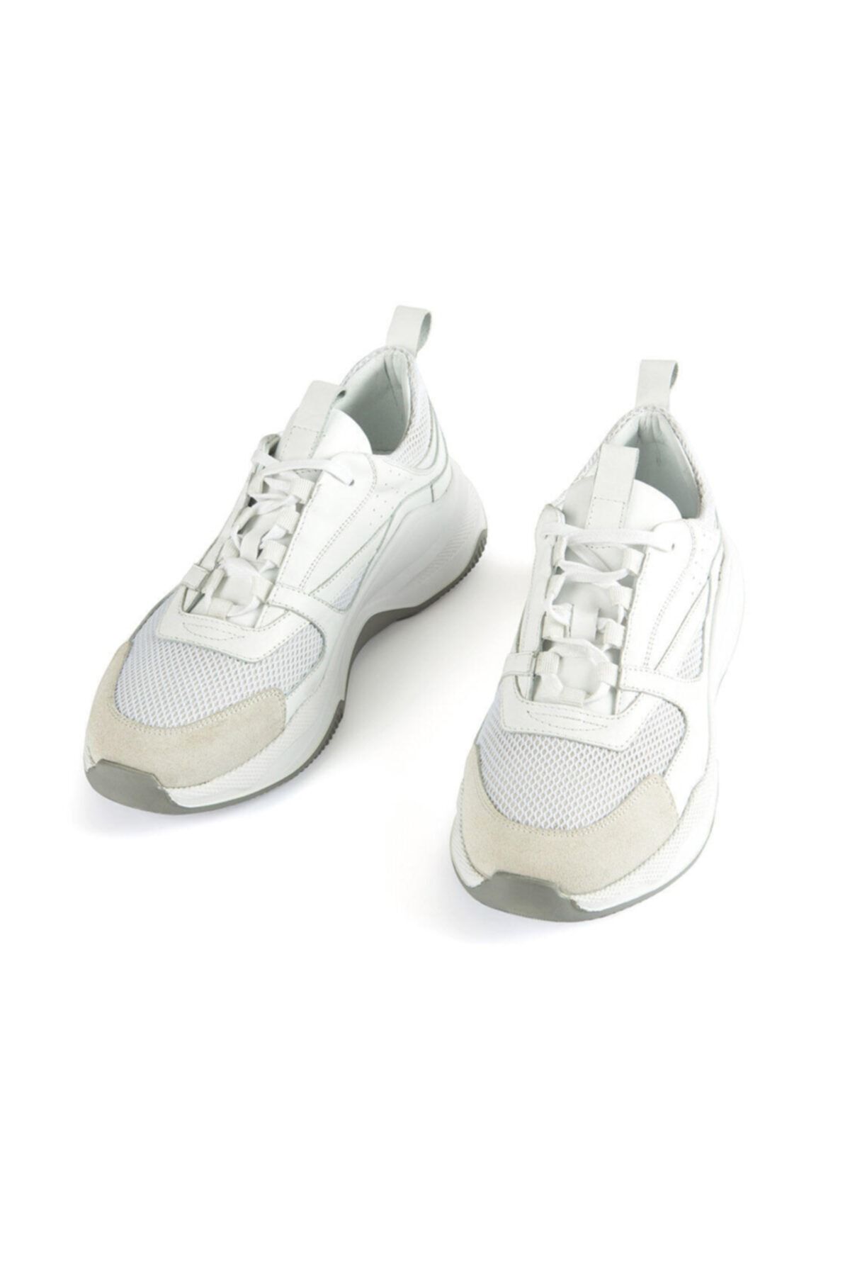 Xint Erkek Beyaz File Detaylı %100 Deri Ayakkabı