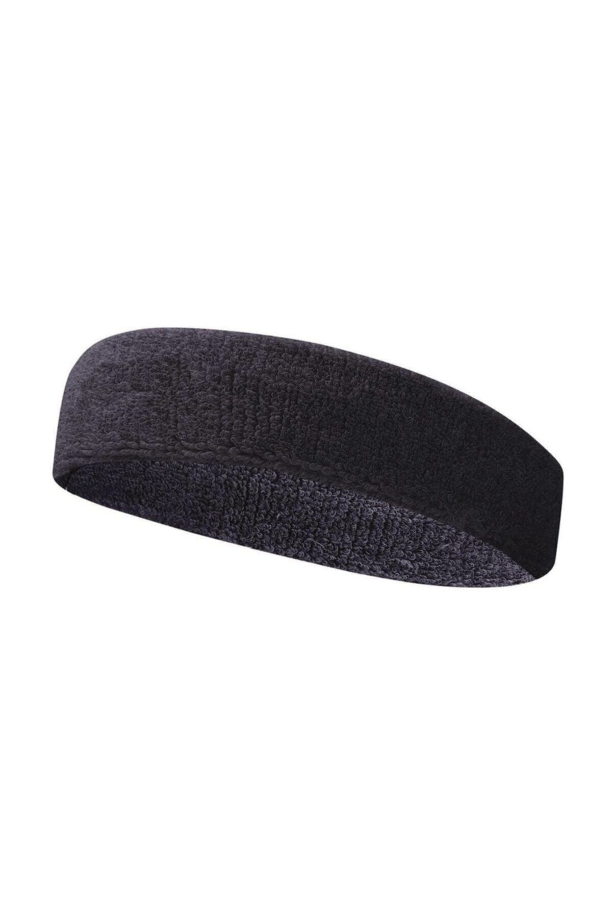 Yukon Havlu Ter Bandı Kafa Bandı Headband Tenis Saç Bandı-siyah