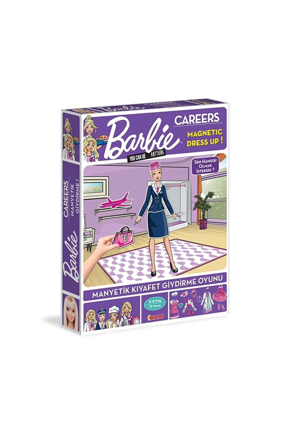 Barbie Diy Toy Barbie Dress Up Career - Manyetik Kıyafet Giydirme Oyunu