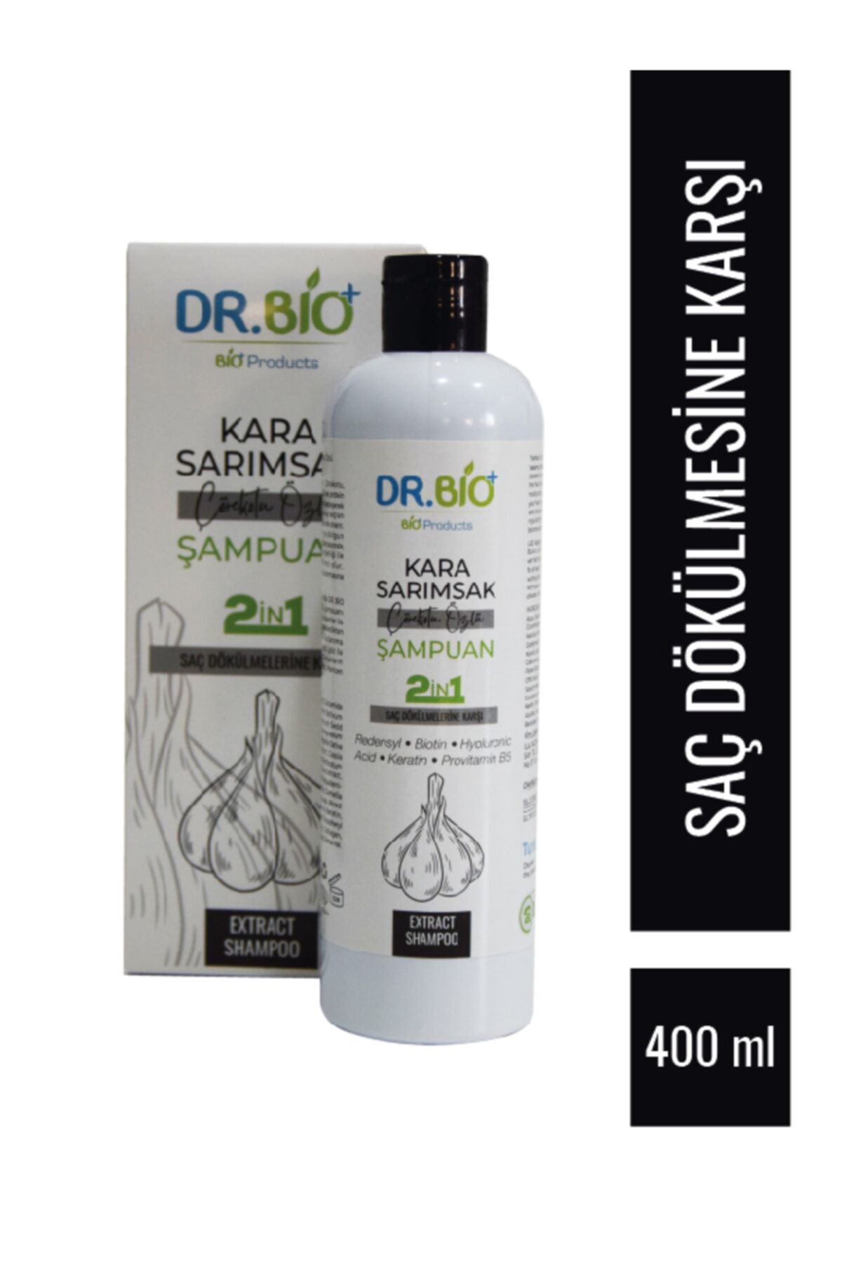 DR BİO Dr Bio 2in1 Kara Sarımsak & Çörekotu Özlü Bitkisel Şampuan (400 ml)