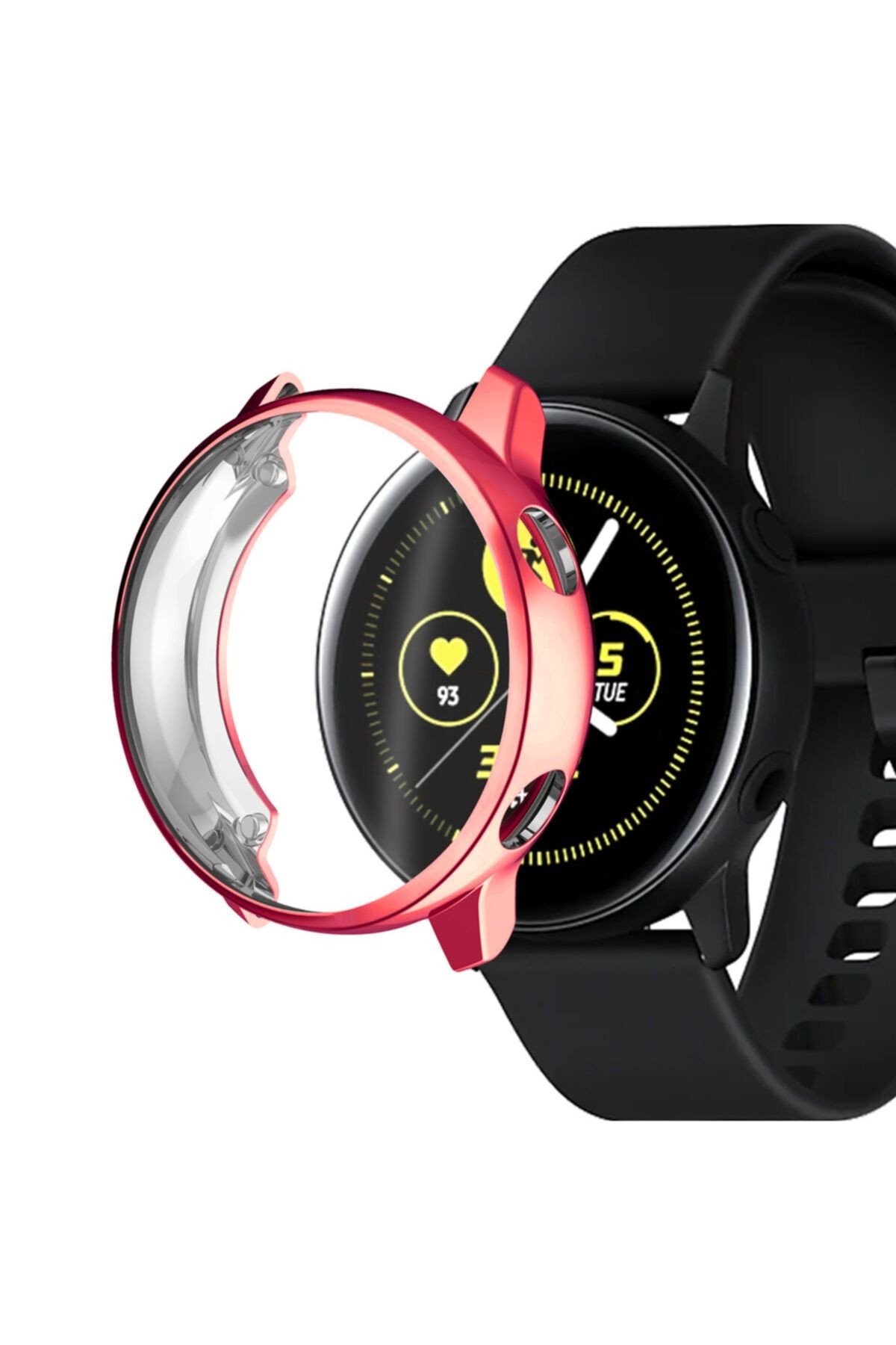 Nezih Case Samsung Watch Galaxy Active 2 44mm 360 Derece Önü Kapalı Silikon Kılıf Kasa Koruyucu