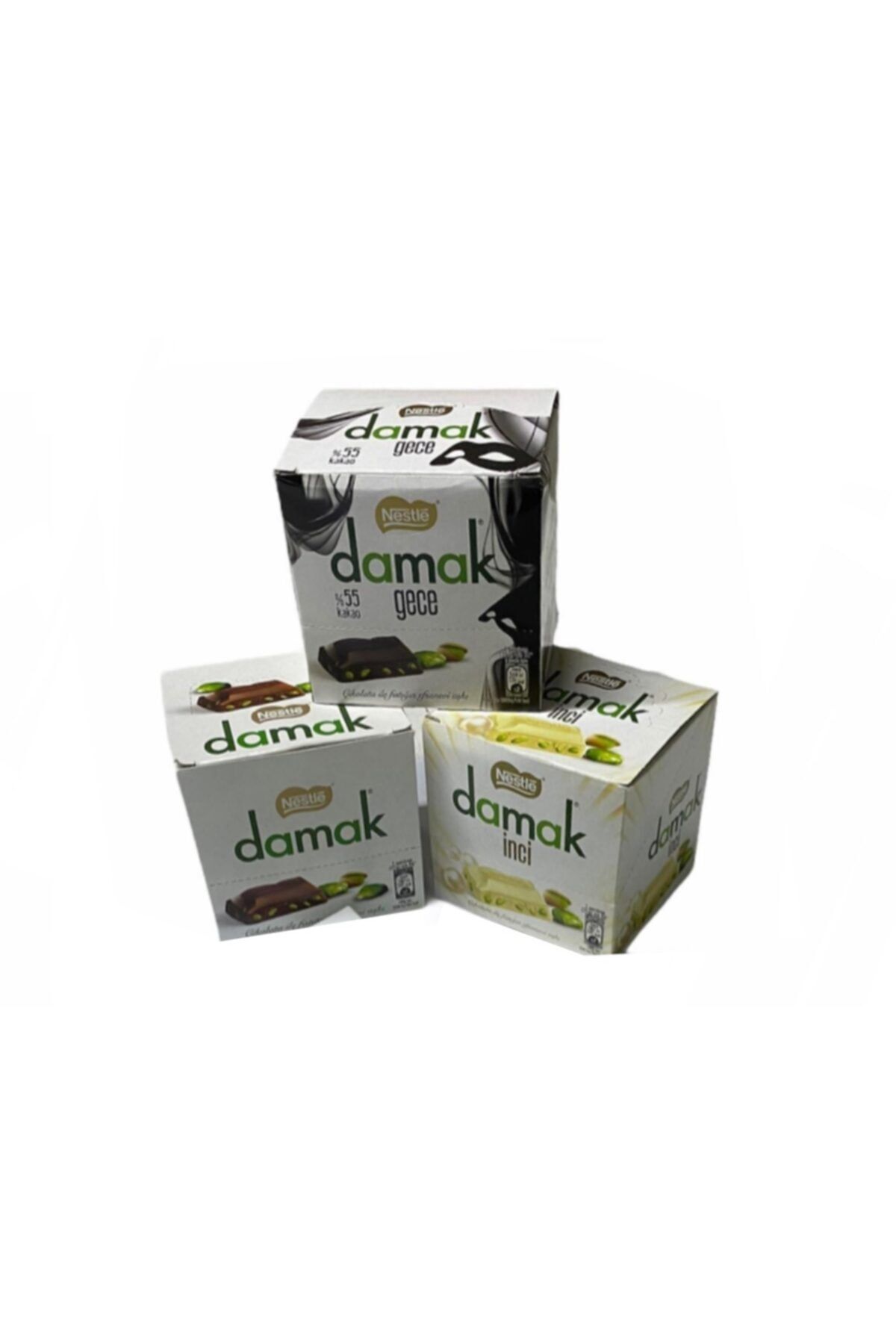 Nestle Damak Antep Fıstıklı 60gr 6 Lı X 3 Lü Set (damak Sütlü , Damak Gece, Damak Inci)