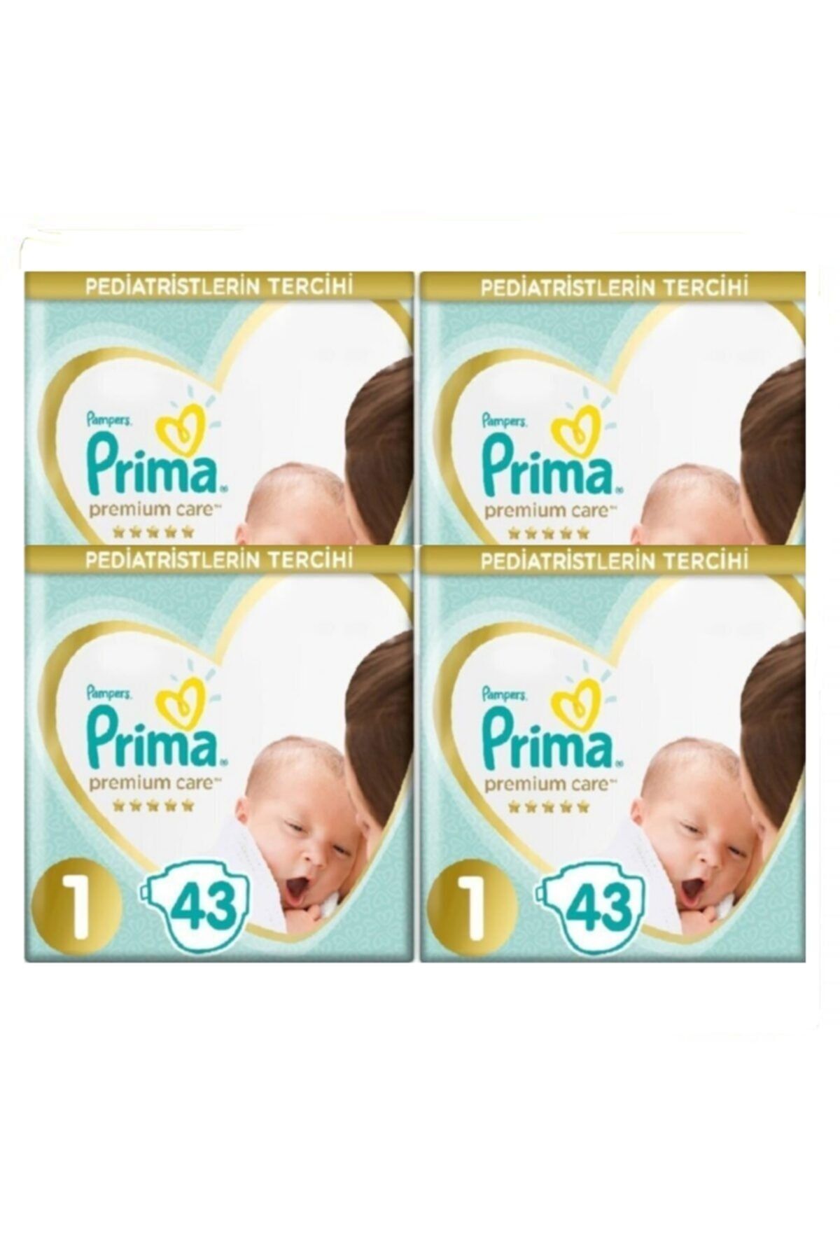 Prima Premium Care 1 No Yenidoğan 43lü Bebek Bezi 4 Adet