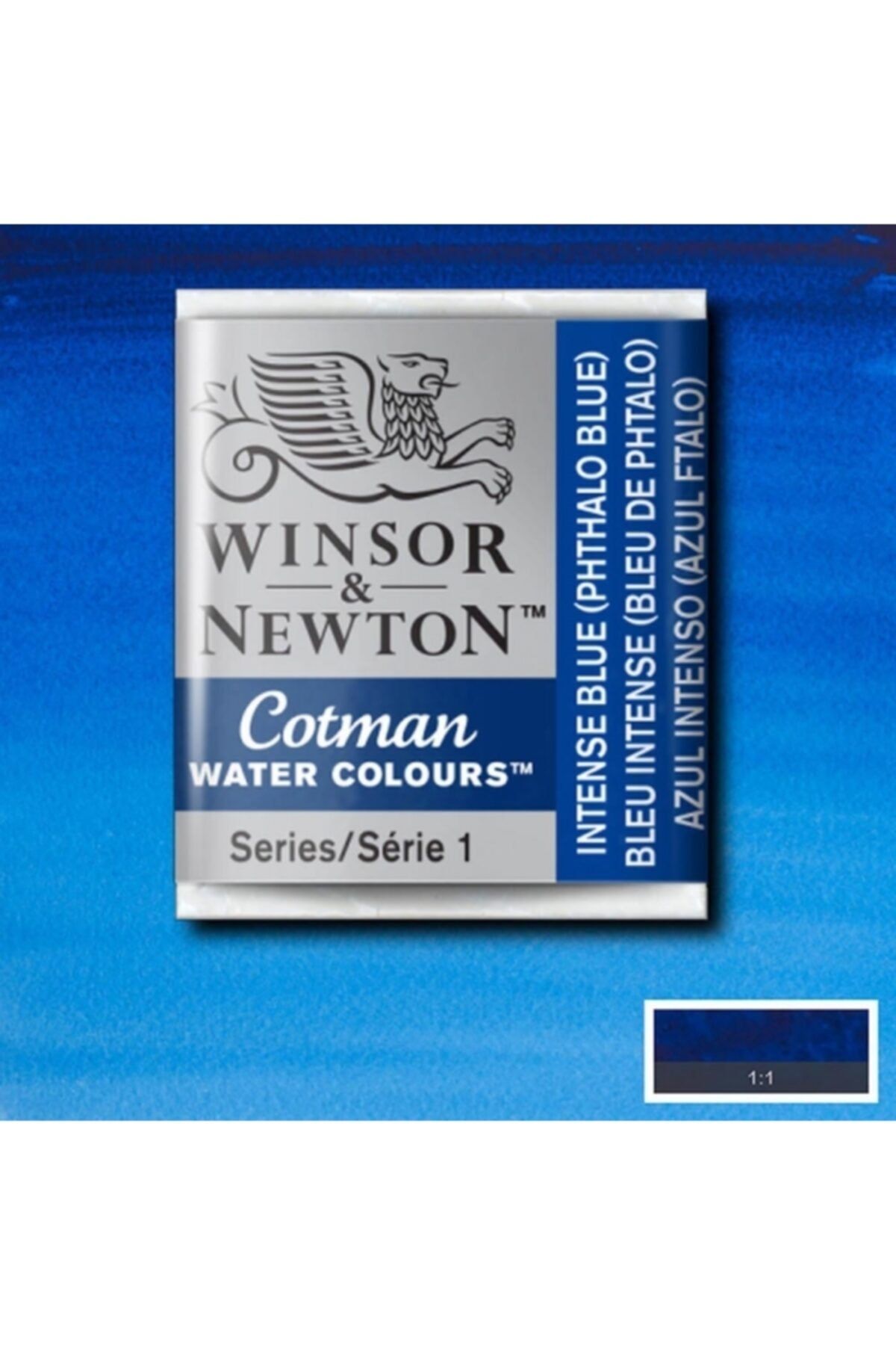 Winsor Newton Cotman Sulu Boya Yarım Tablet - Intense Blue 327