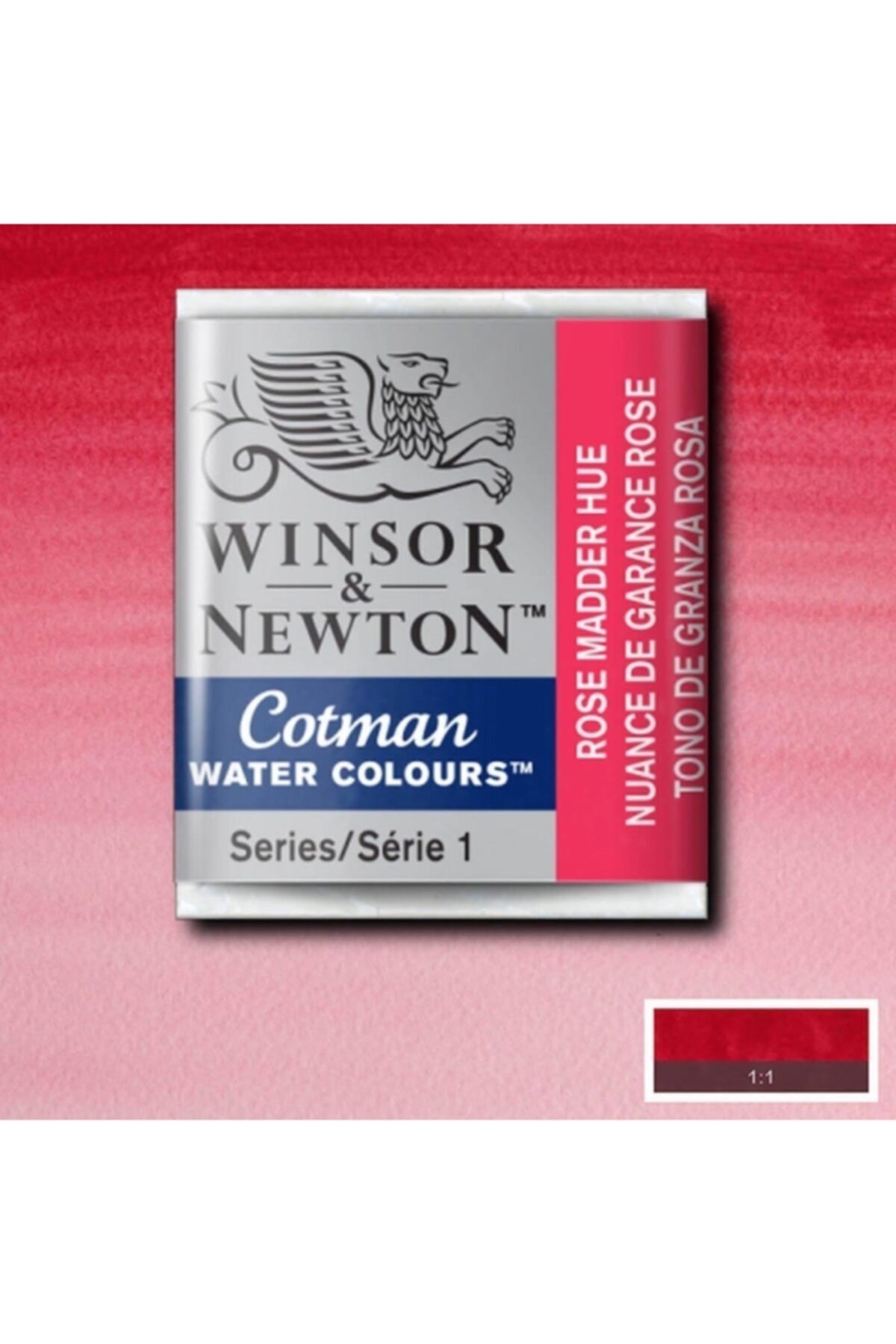 Winsor Newton Winsor & Newton Cotman Sulu Boya Yarım Tablet Rose Madder Hue 580