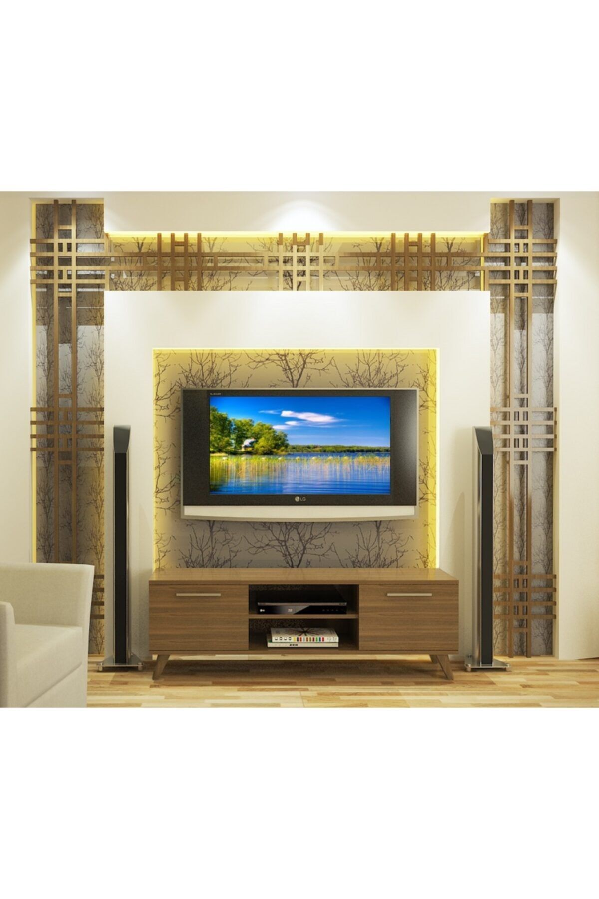 Nur Mobilya 140 Cm Tv Sehpası Ceviz