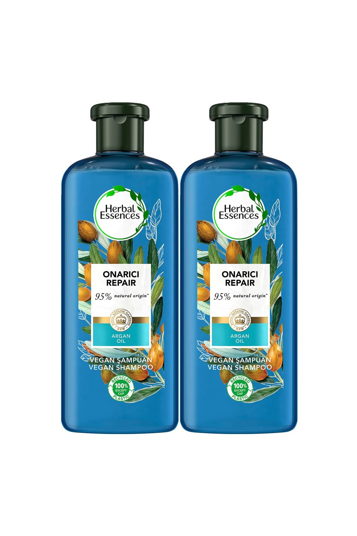 Herbal Essences Vegan Şampuan Onarıcı Argan Yağı 400 ml X 2 Adet
