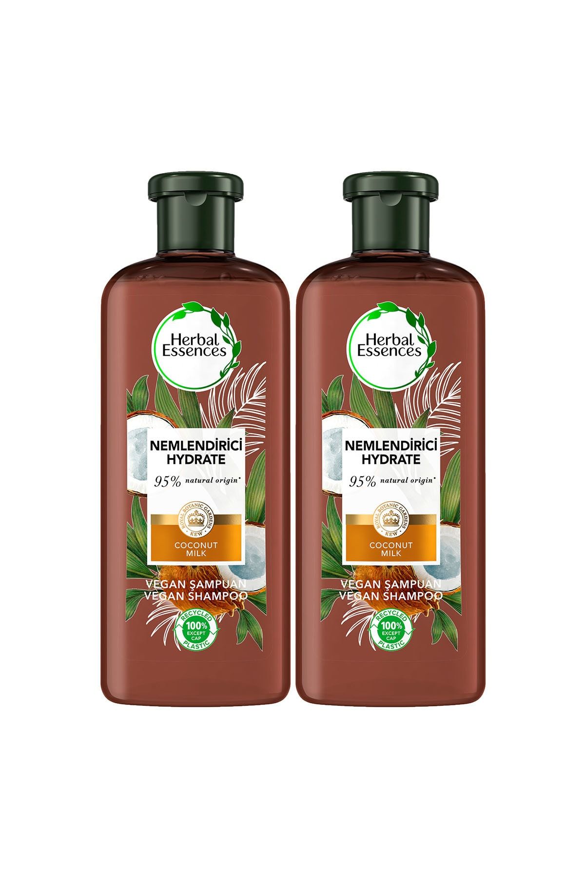 Herbal Essences Vegan Şampuan Nemlendirici Hindistan Cevizi Sütü 400 ml X 2 Adet