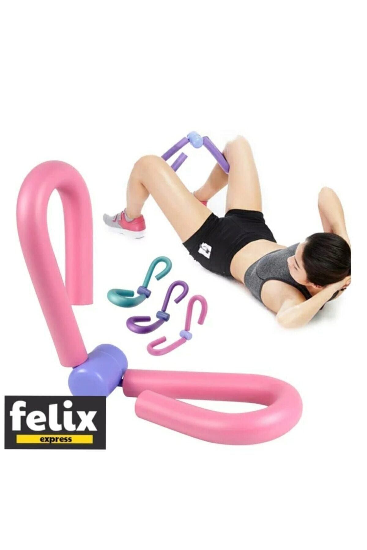 felix express Kol Bacak Basen Sıkılaştırıcı Kelebek Egzersiz Aleti Ve Plates Vücut Şekillendirici Direnç Lastiği