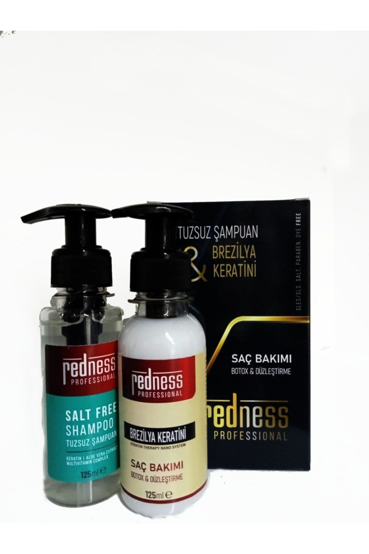 REDNESS Keratin Bakım, Brezilya Keratini 125 Ml + Tuzsuz Şamp. 125 ml