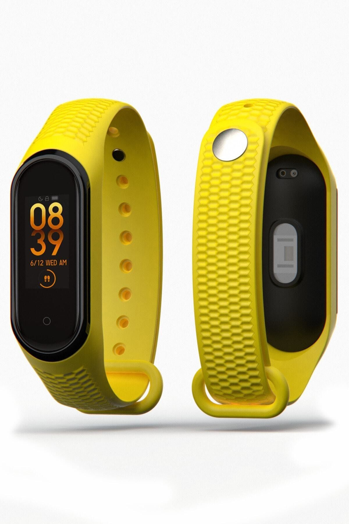 APEXEL Kabartma Desenli Xiaomi Mi Band 3 Ve 4 Uyumlu Kordon